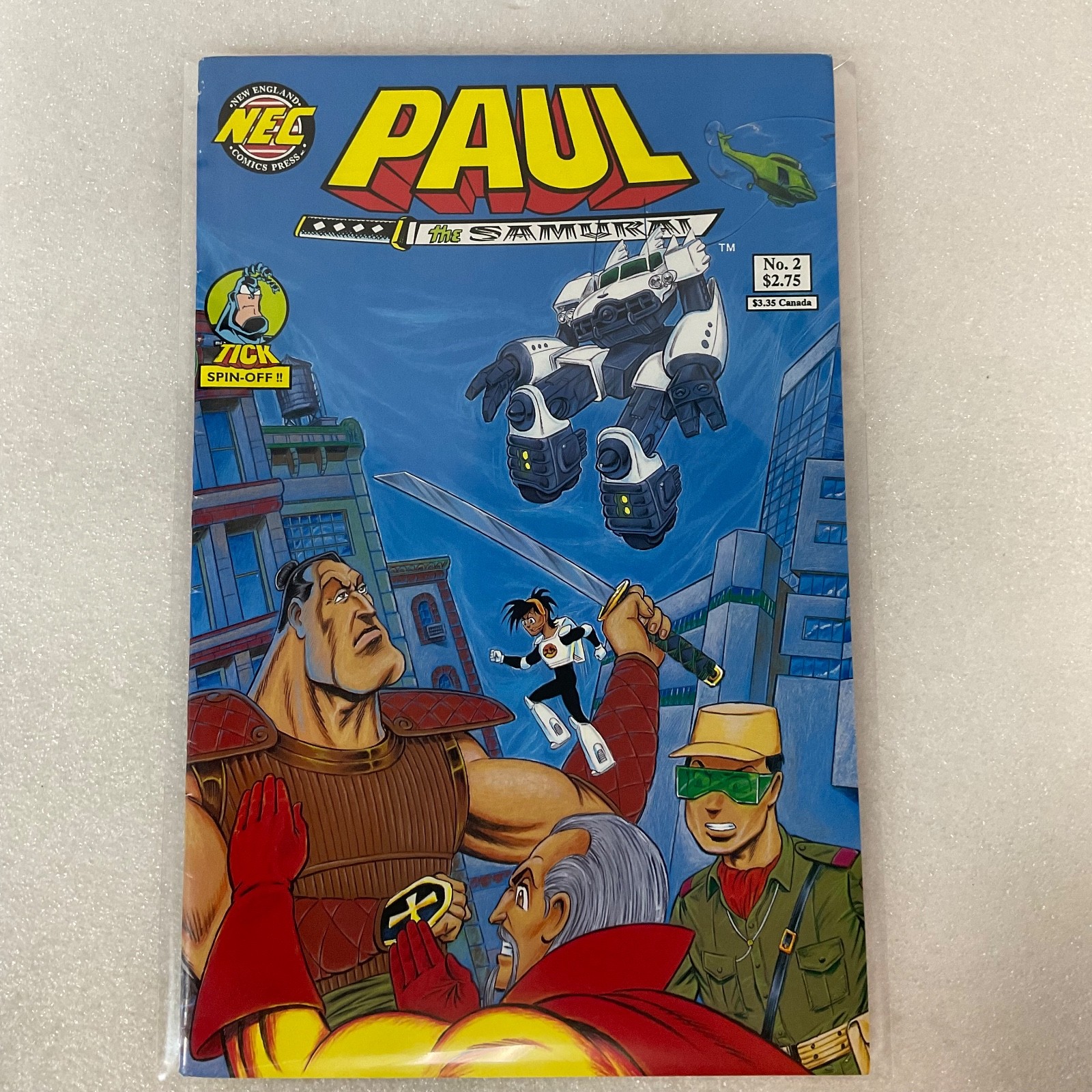 Paul the Samurai #2 Comic Book 1992 NEC Tick Spin-Off - Image 14