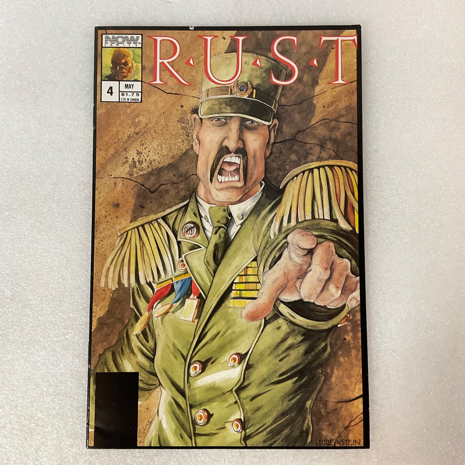 Rust #4 Now Comics May 1989 Vintage Comic Book Jeff Laubenstein Art - Image 1