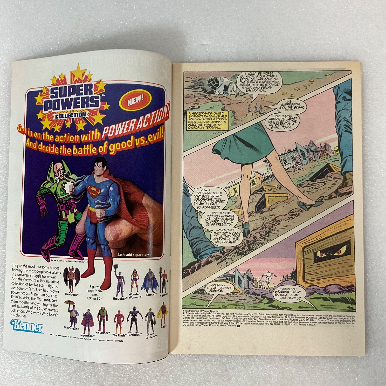 V DC Comic Book #2 1985 The Visitors Are Your Friends Sci-Fi Series - Image 4