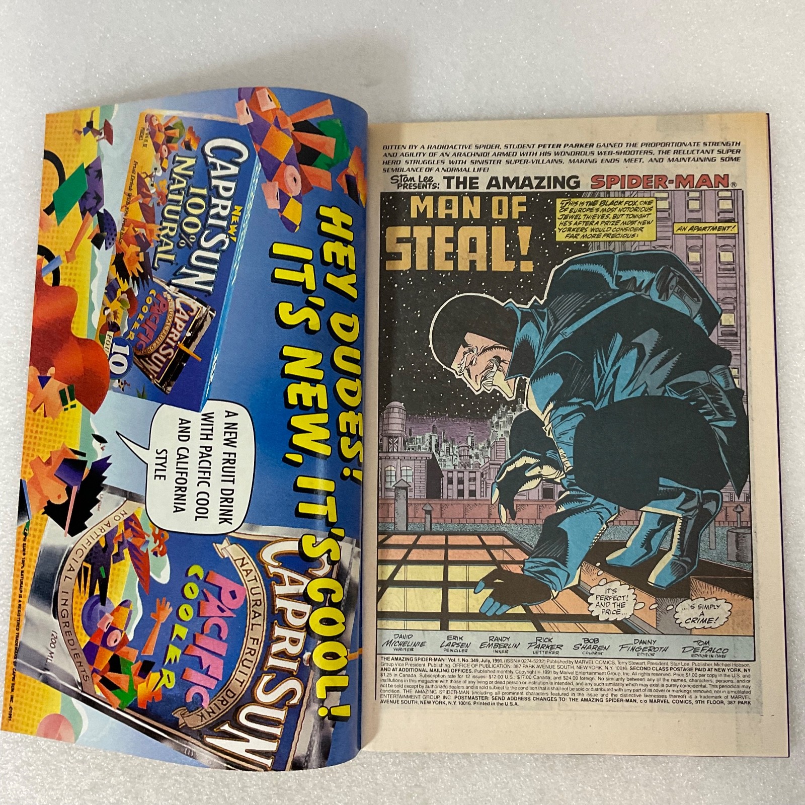 Amazing Spider-Man #349 Marvel Comic 1991 Black Fox Story July Issue - Image 11