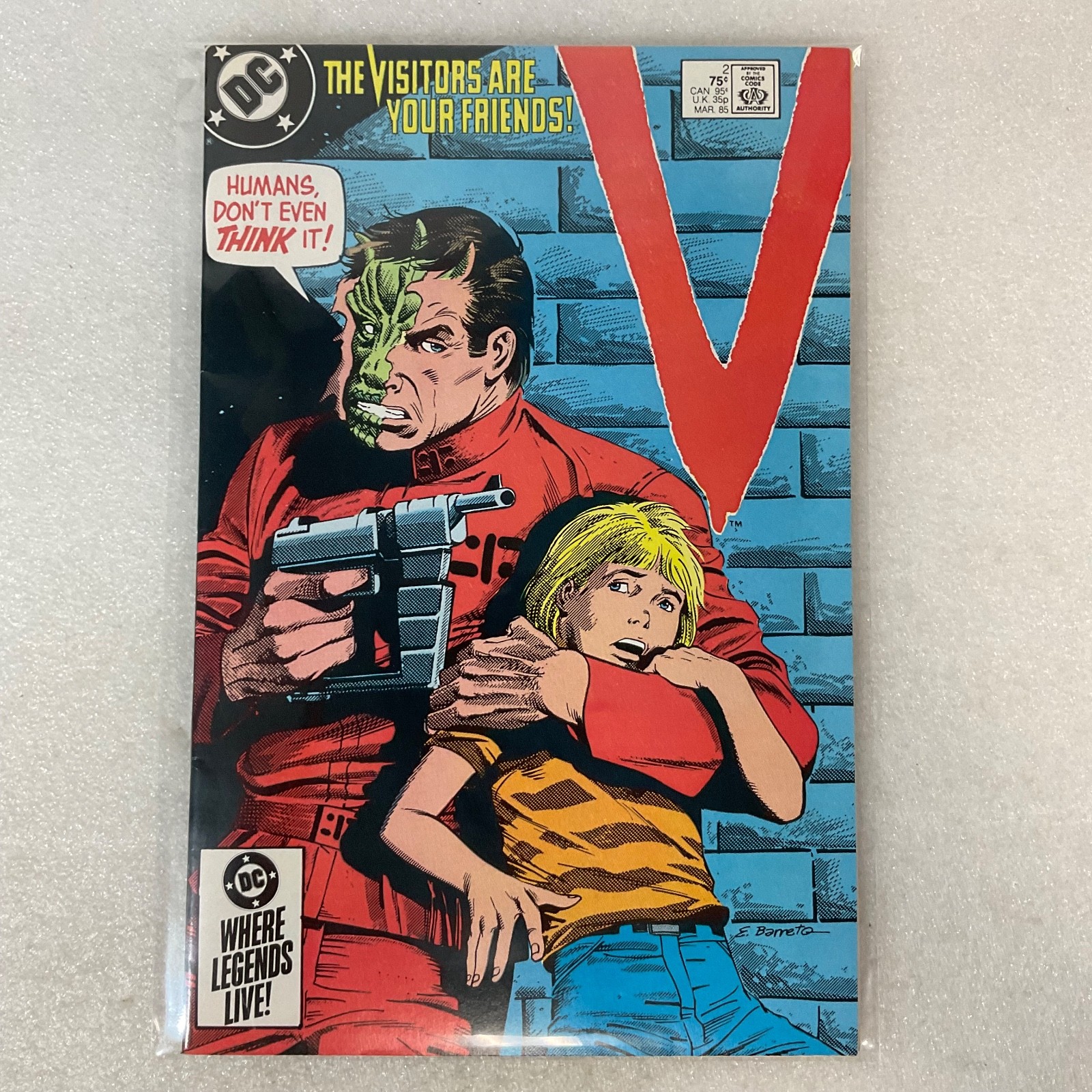 V DC Comic Book #2 1985 The Visitors Are Your Friends Sci-Fi Series - Image 14
