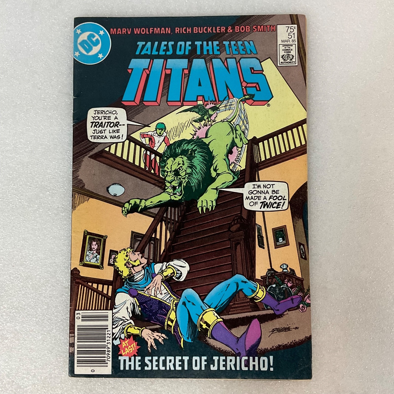 Tales of the Teen Titans #51 Mar 1985 DC Comic Book The Secret of Jericho - Image 1