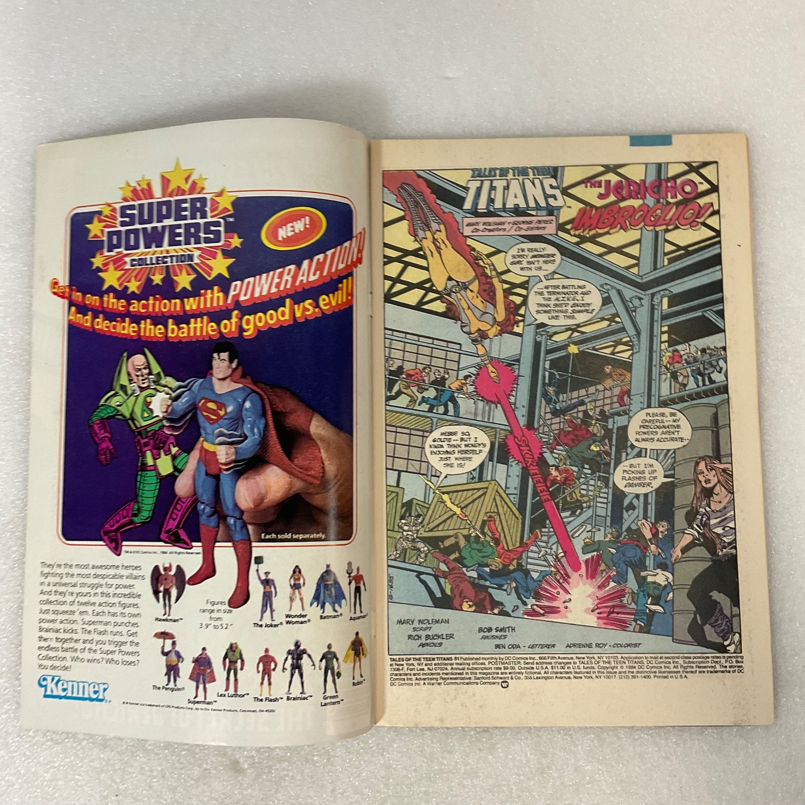 Tales of the Teen Titans #51 Mar 1985 DC Comic Book The Secret of Jericho - Image 3