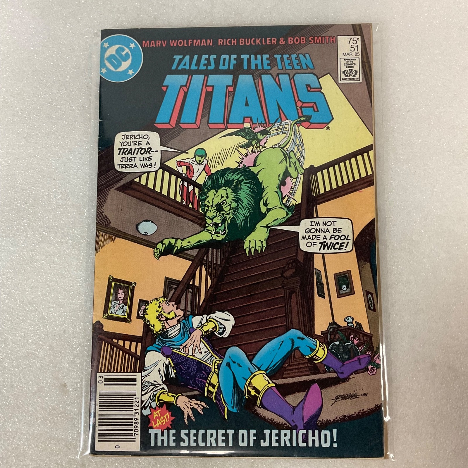 Tales of the Teen Titans #51 Mar 1985 DC Comic Book The Secret of Jericho - Image 13