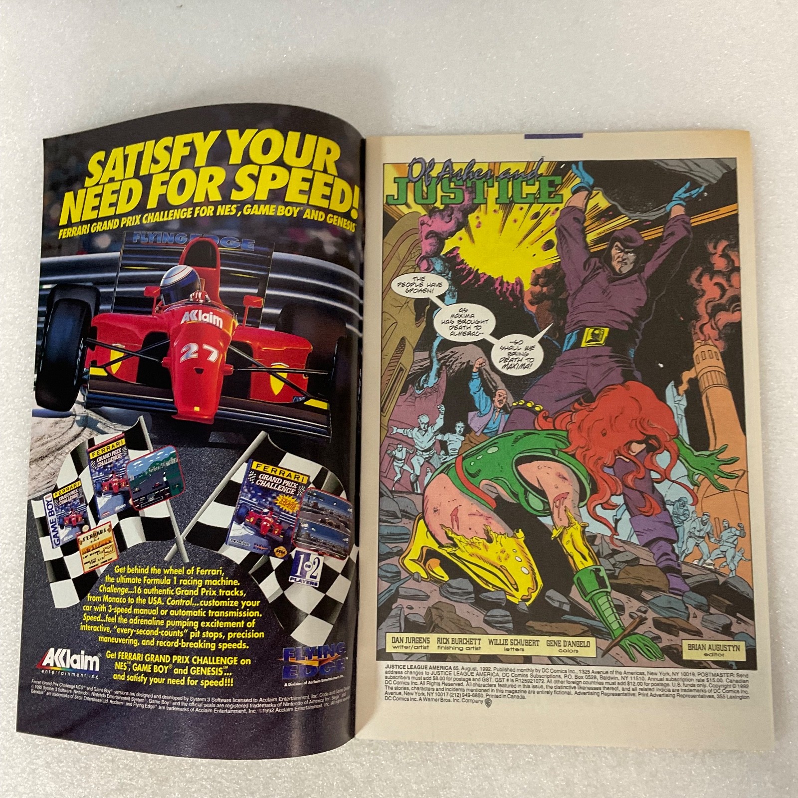 Justice League America #65 Aug 1992 DC Comic Starbreaker Storyline - Image 3