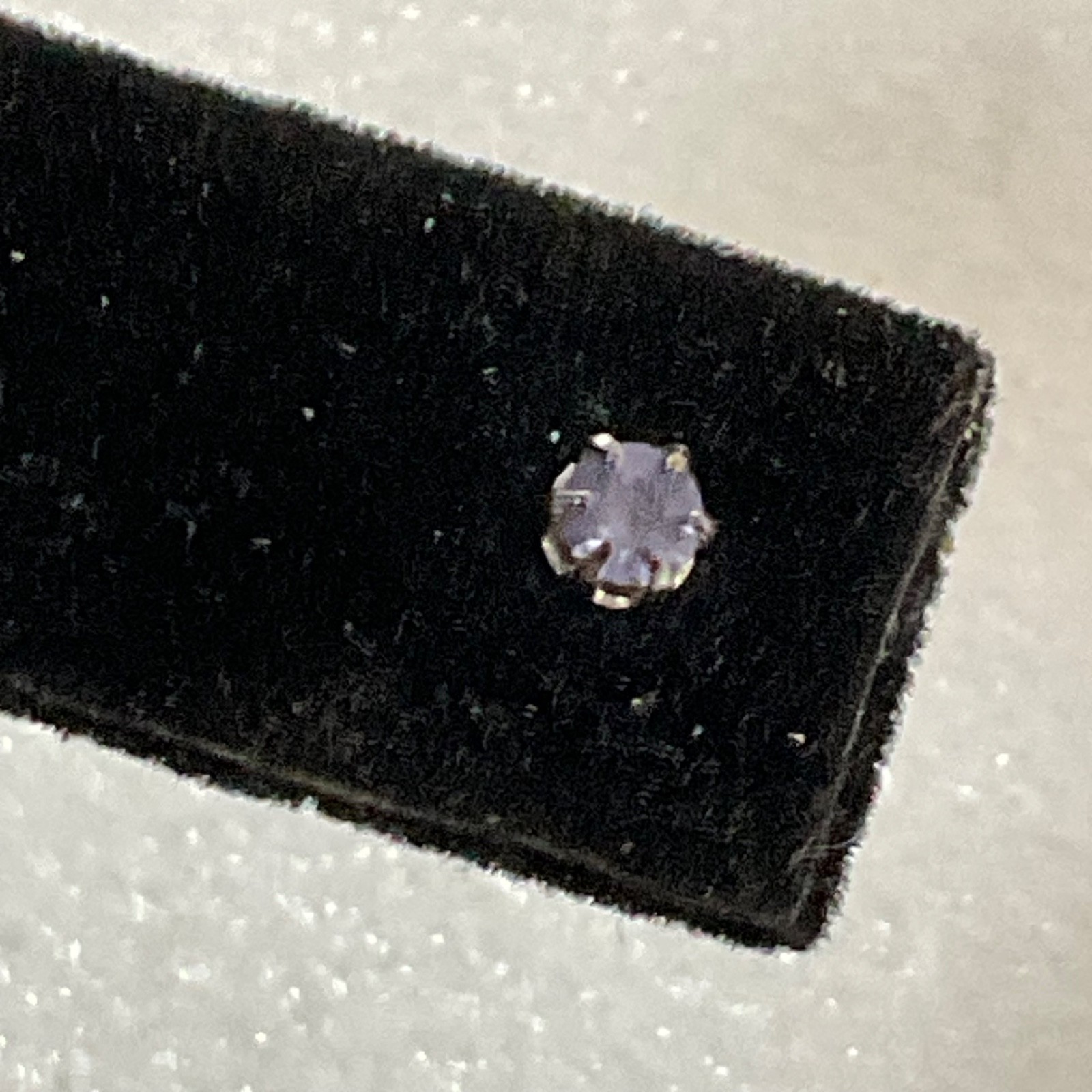Sterling Silver Purple Stone Stud Earrings Small Round 4mm Violet CZ Birthstone - Image 6