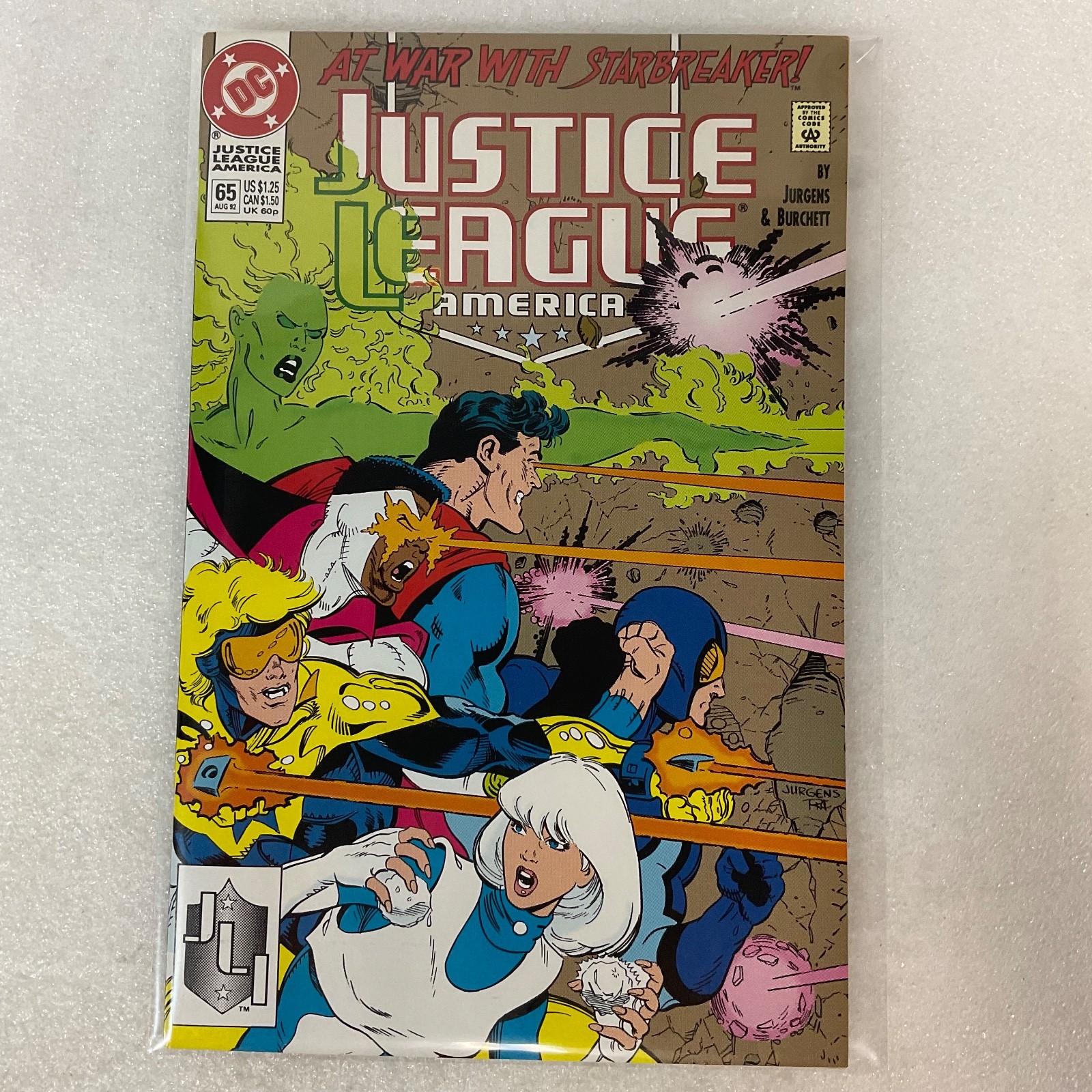 Justice League America #65 1992 DC Comic Starbreaker Battle Issue - Image 13