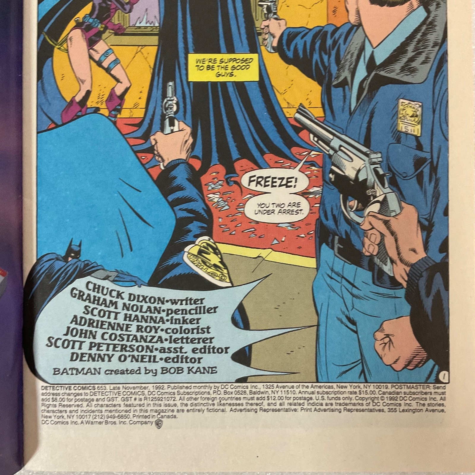 Detective Comics #653 Batman Huntress DC Comic Book 1992 - Image 4