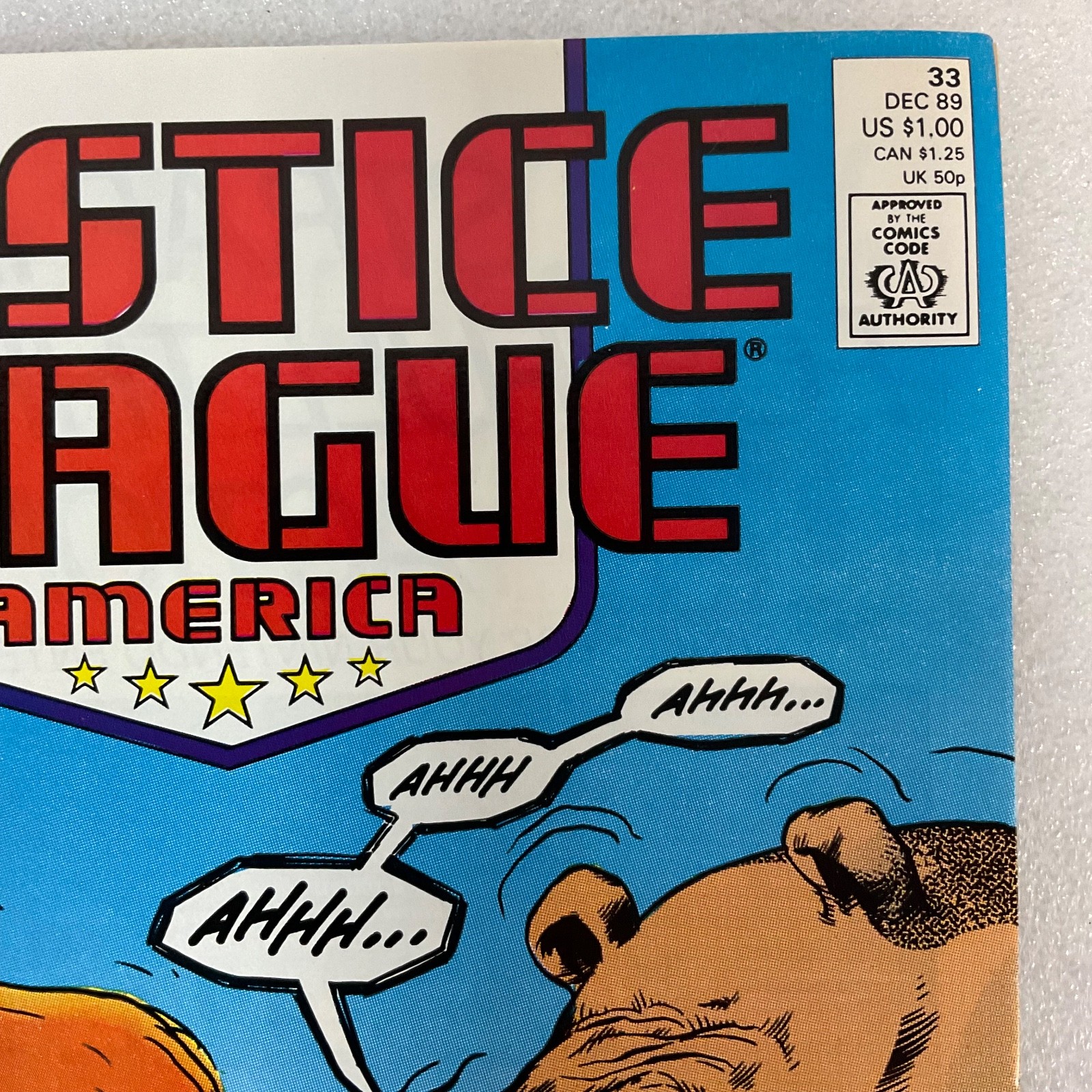 Justice League America #33 Dec 1989 DC Comic Book Guy Gardner Cover - Image 6
