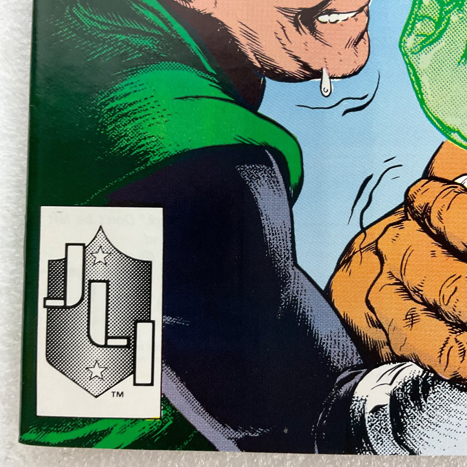 Justice League America #33 1989 DC Comic Guy Gardner vs Alien Battle - Image 10