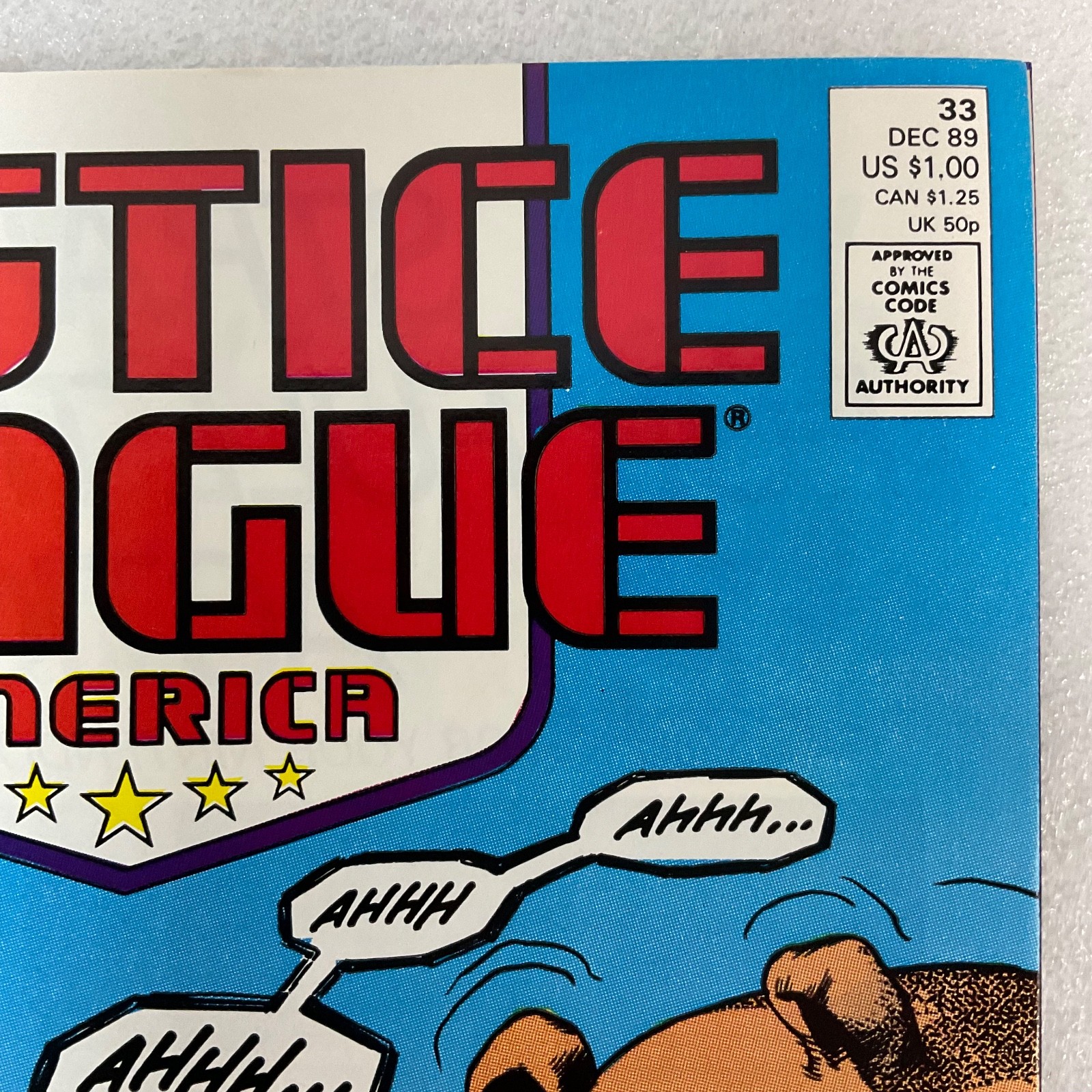 Justice League America #33 1989 DC Comic Guy Gardner vs Alien Battle - Image 8