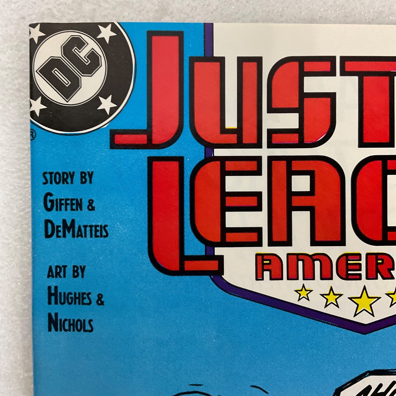 Justice League America #33 1989 DC Comic Guy Gardner vs Alien Battle - Image 7