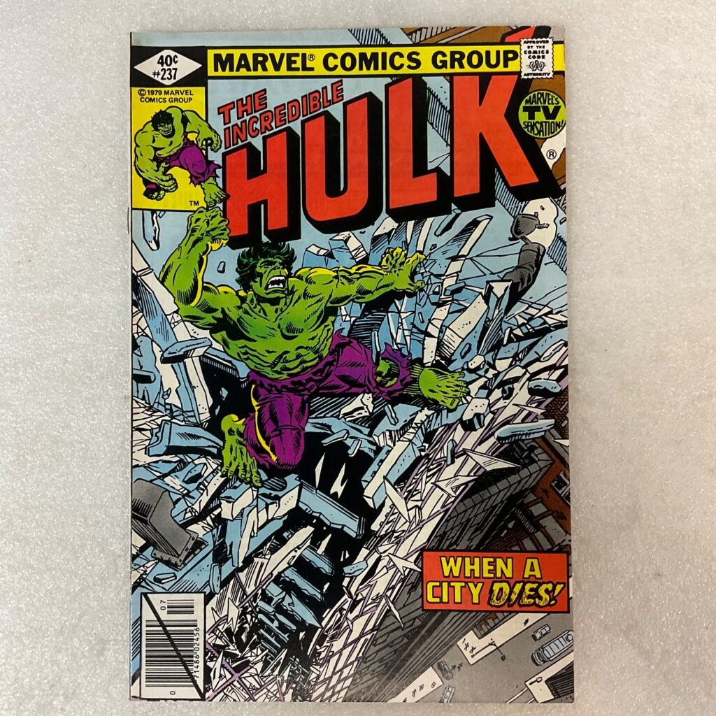 The Incredible Hulk #237 Marvel 1979 Comic Book When a City Dies - Image 1