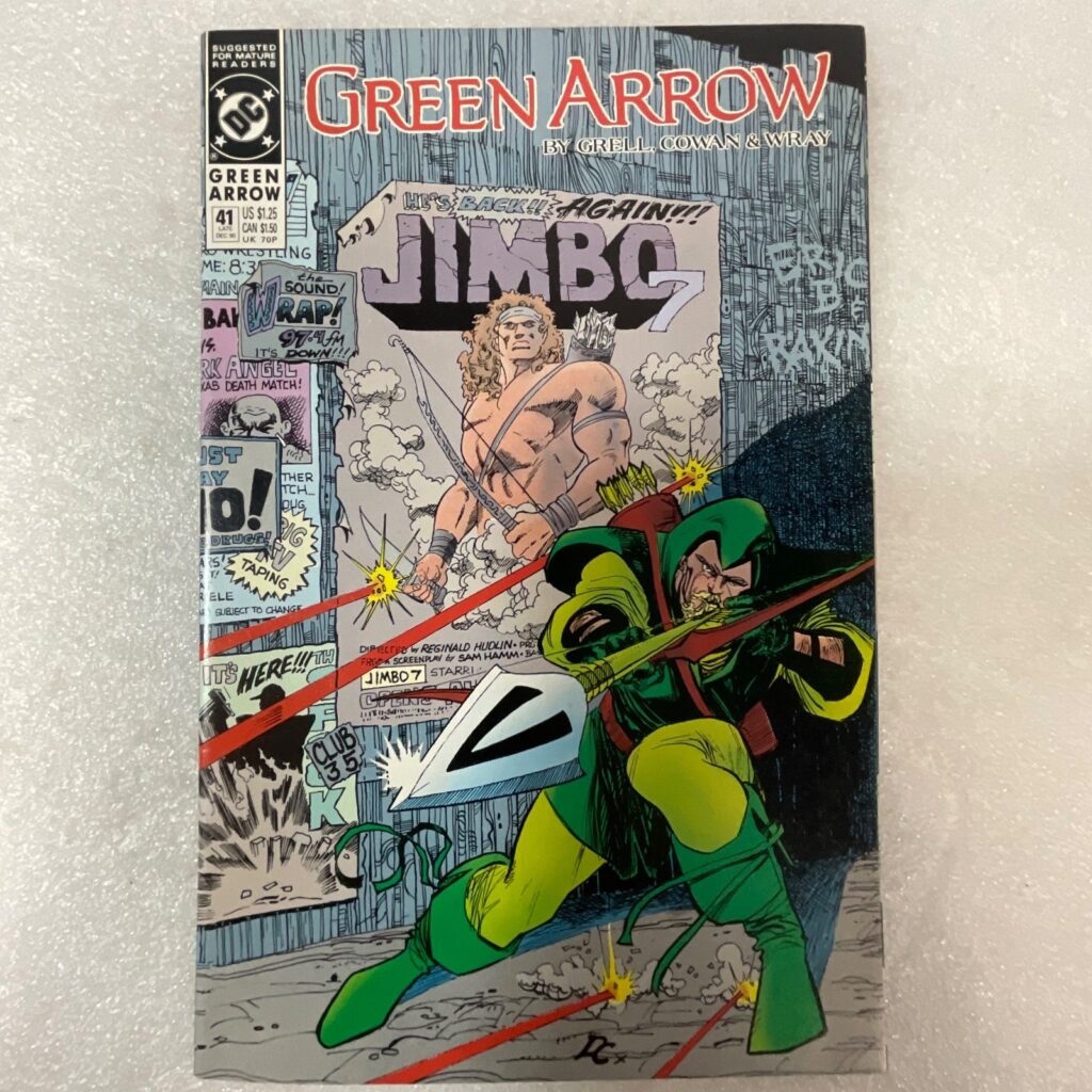 Green Arrow #41 Dec 1990 DC Comic Book Jimbo Cover Mature Readers - Image 1