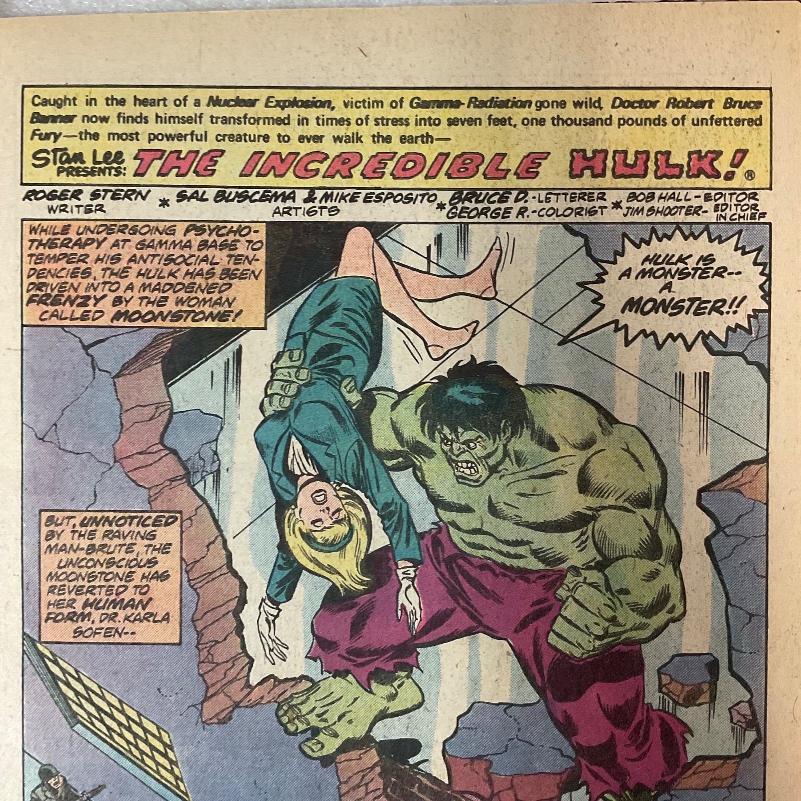 The Incredible Hulk #229 Nov 1978 Marvel Comic Book Moonstone Story - Image 4