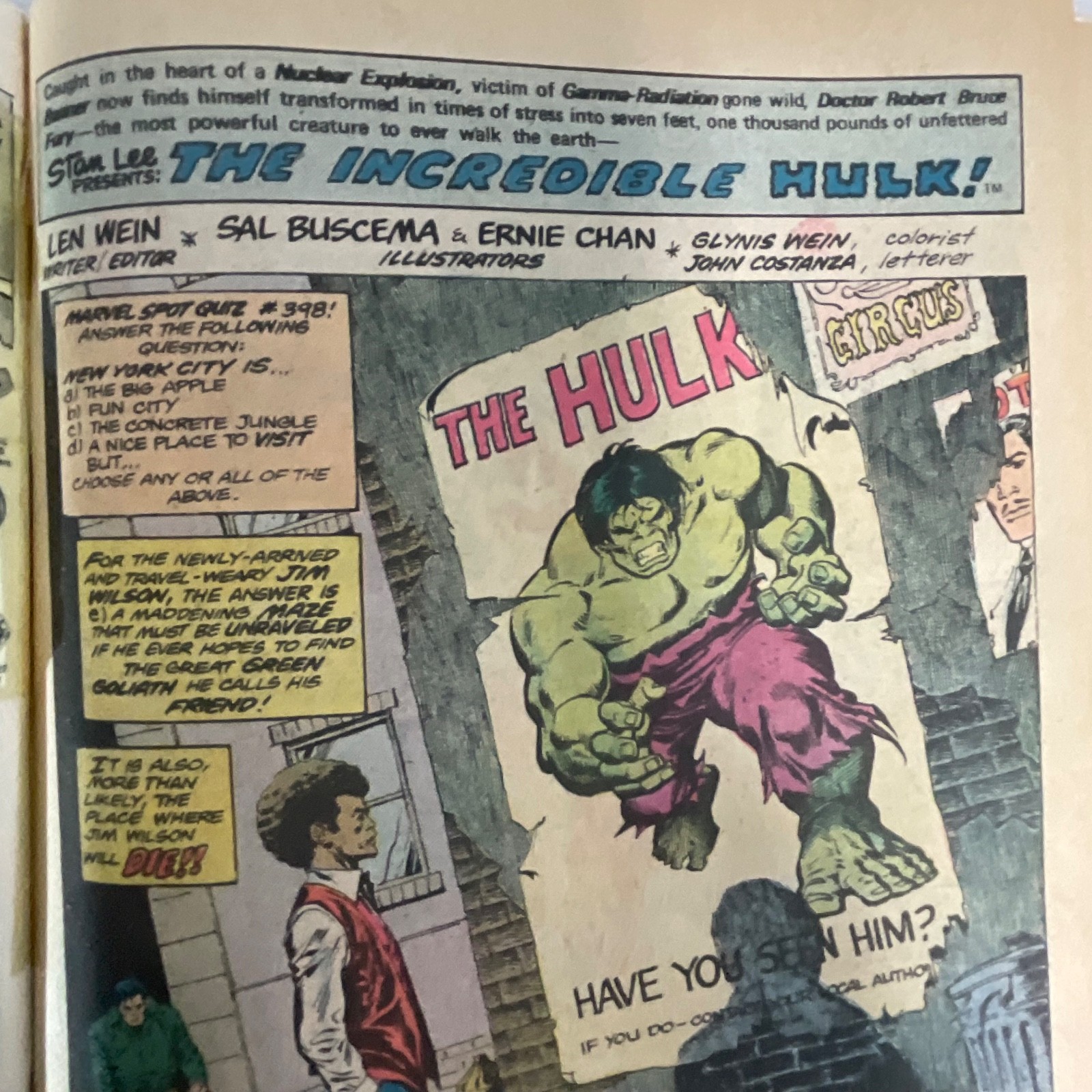 Vintage Incredible Hulk #212 1977 Marvel Comic Constrictor Story June Issue - Image 4