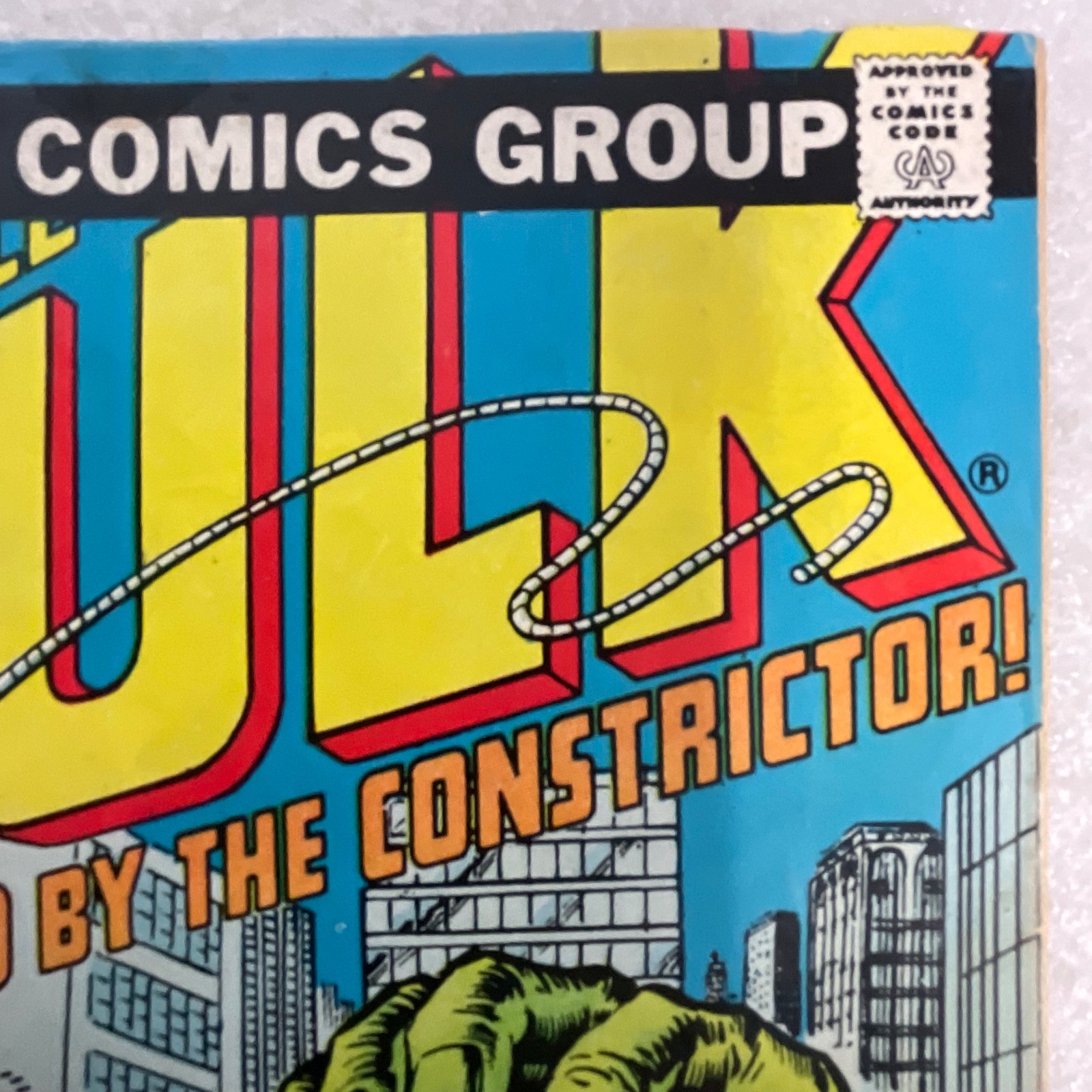 Vintage Incredible Hulk #212 1977 Marvel Comic Constrictor Story June Issue - Image 7