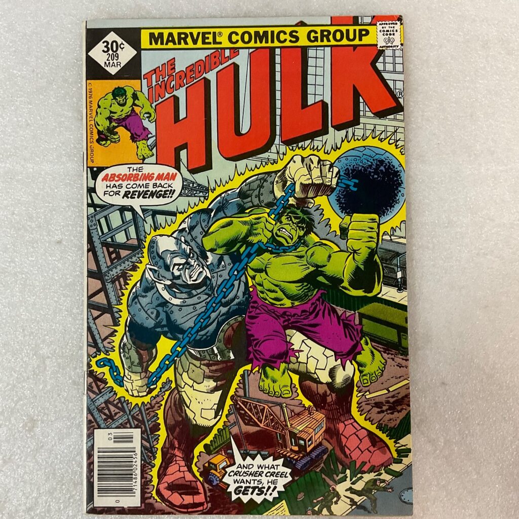 The Incredible Hulk #209 1977 Marvel Comic Absorbing Man Bronze Age - Image 1