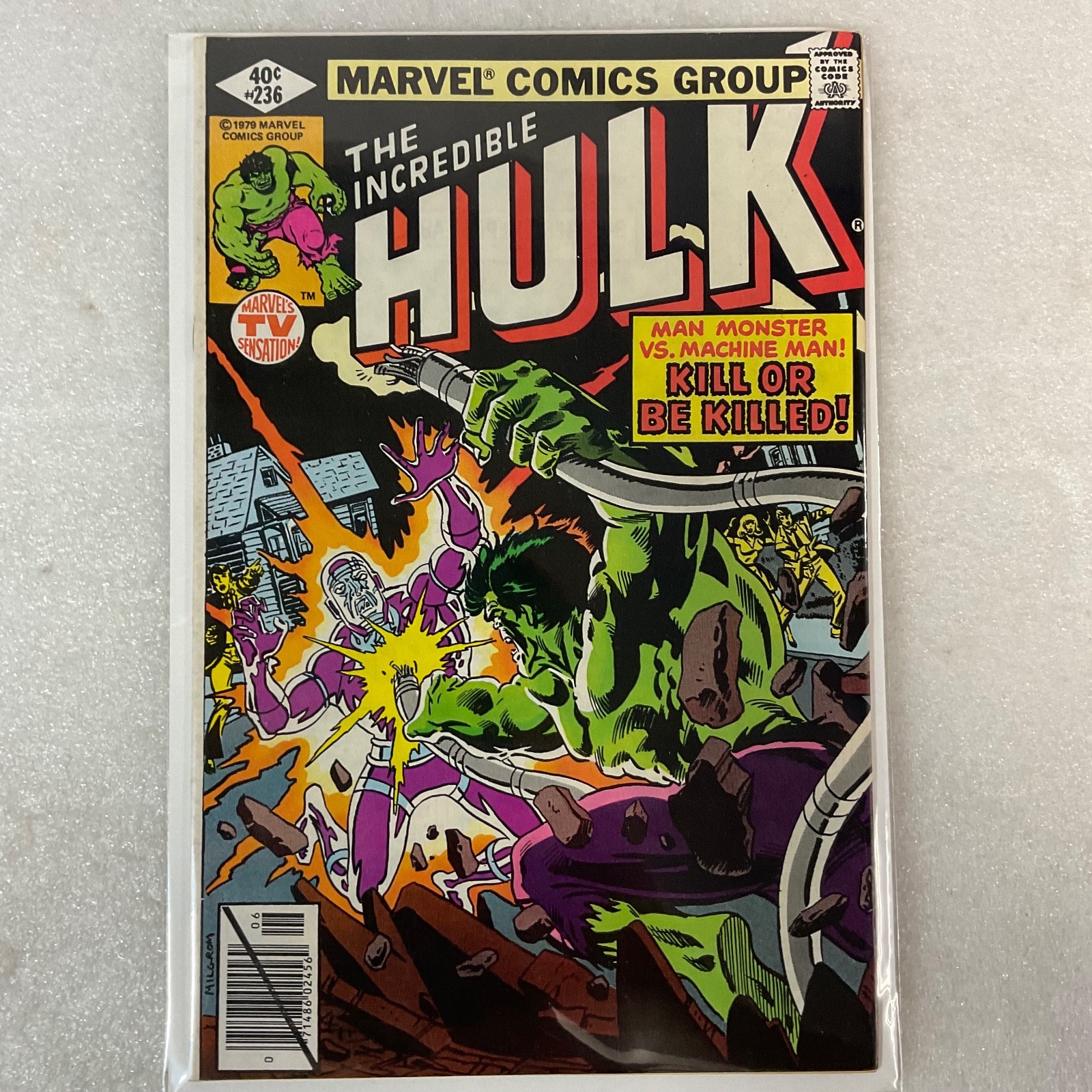 The Incredible Hulk #236 1979 Marvel Comic Man-Monster vs Machine Man - Image 14