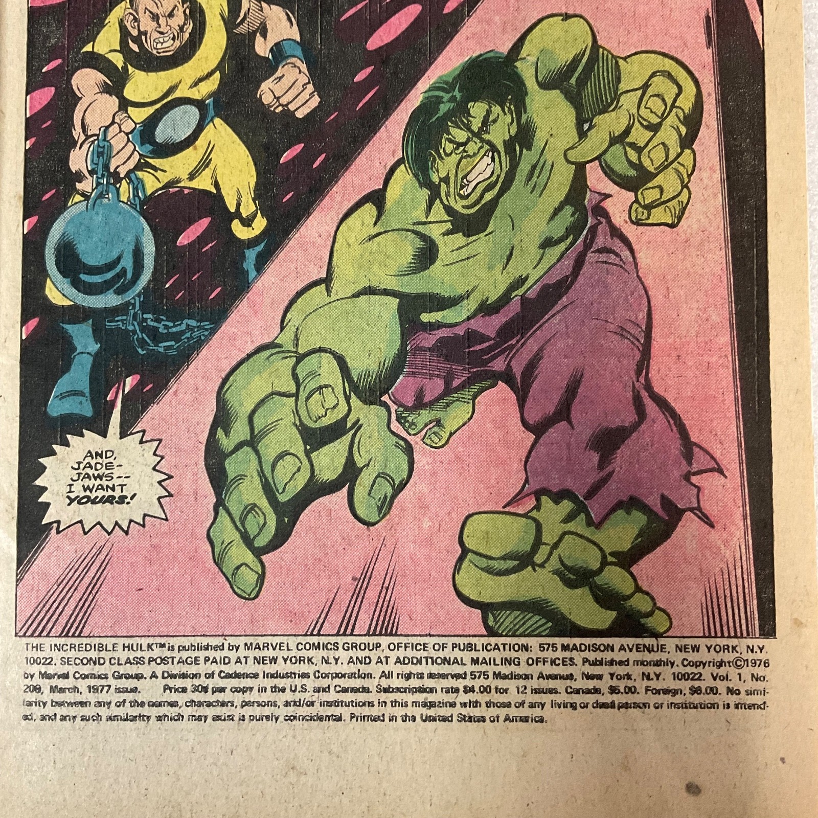 The Incredible Hulk #209 1977 Marvel Comic Absorbing Man Bronze Age - Image 4