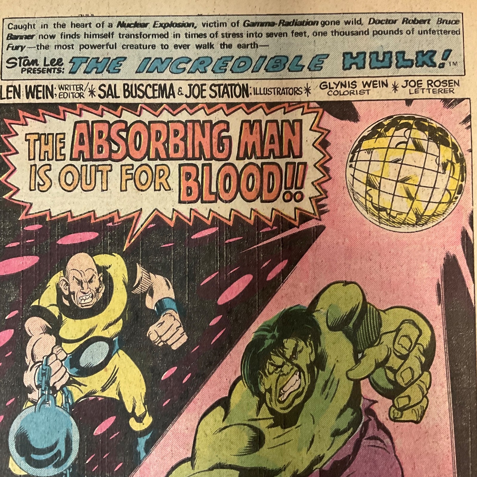 The Incredible Hulk #209 1977 Marvel Comic Absorbing Man Bronze Age - Image 5