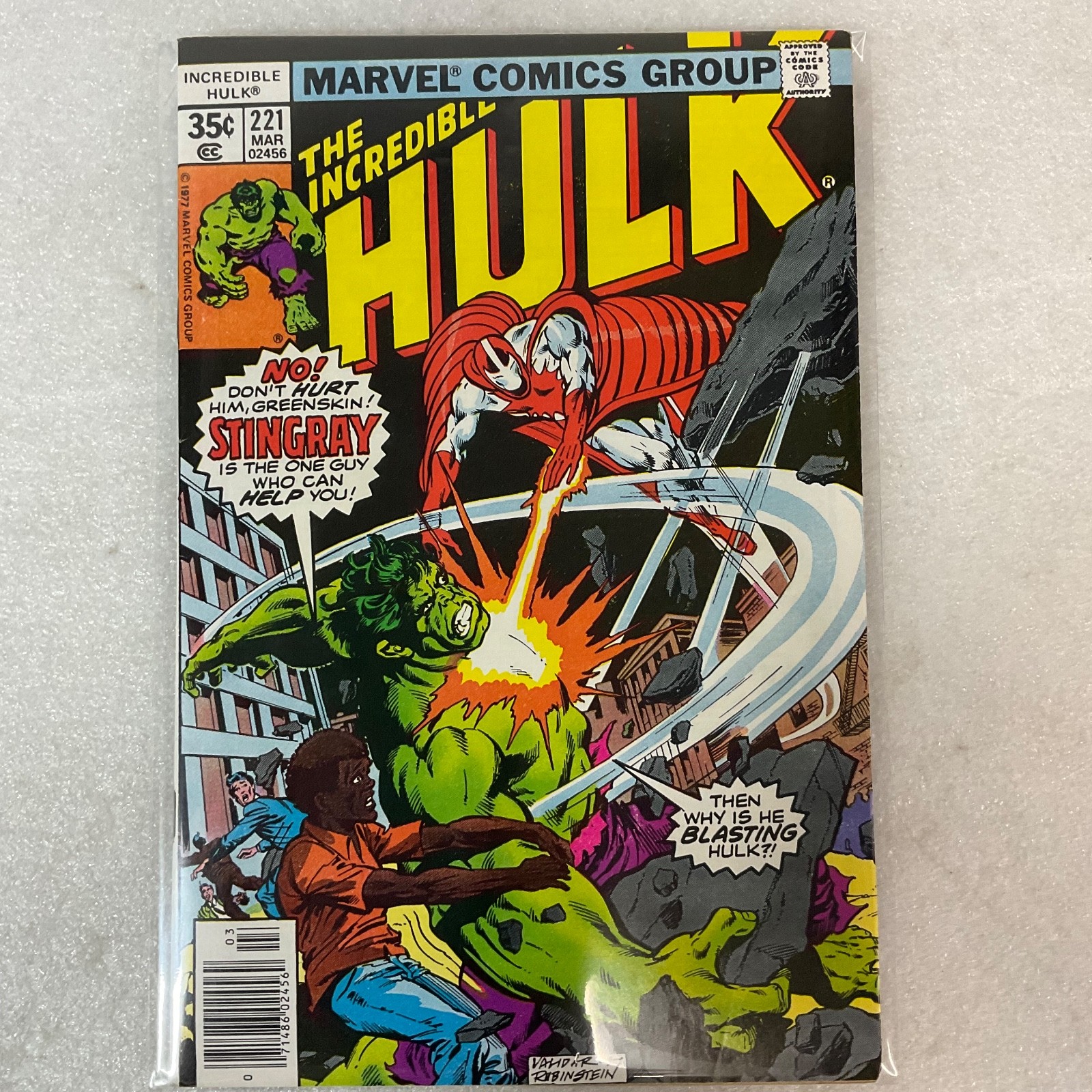 The Incredible Hulk #221 Mar 1978 Marvel Comic Book Stingray Cover - Image 14
