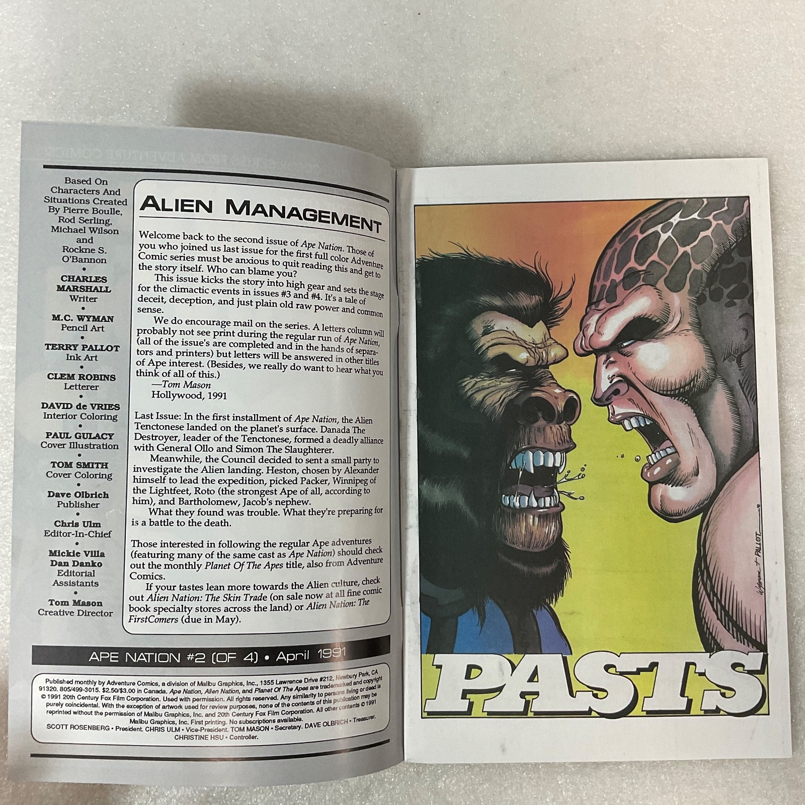 Ape Nation #2 1991 Adventure Comics Full Color Series - Image 3