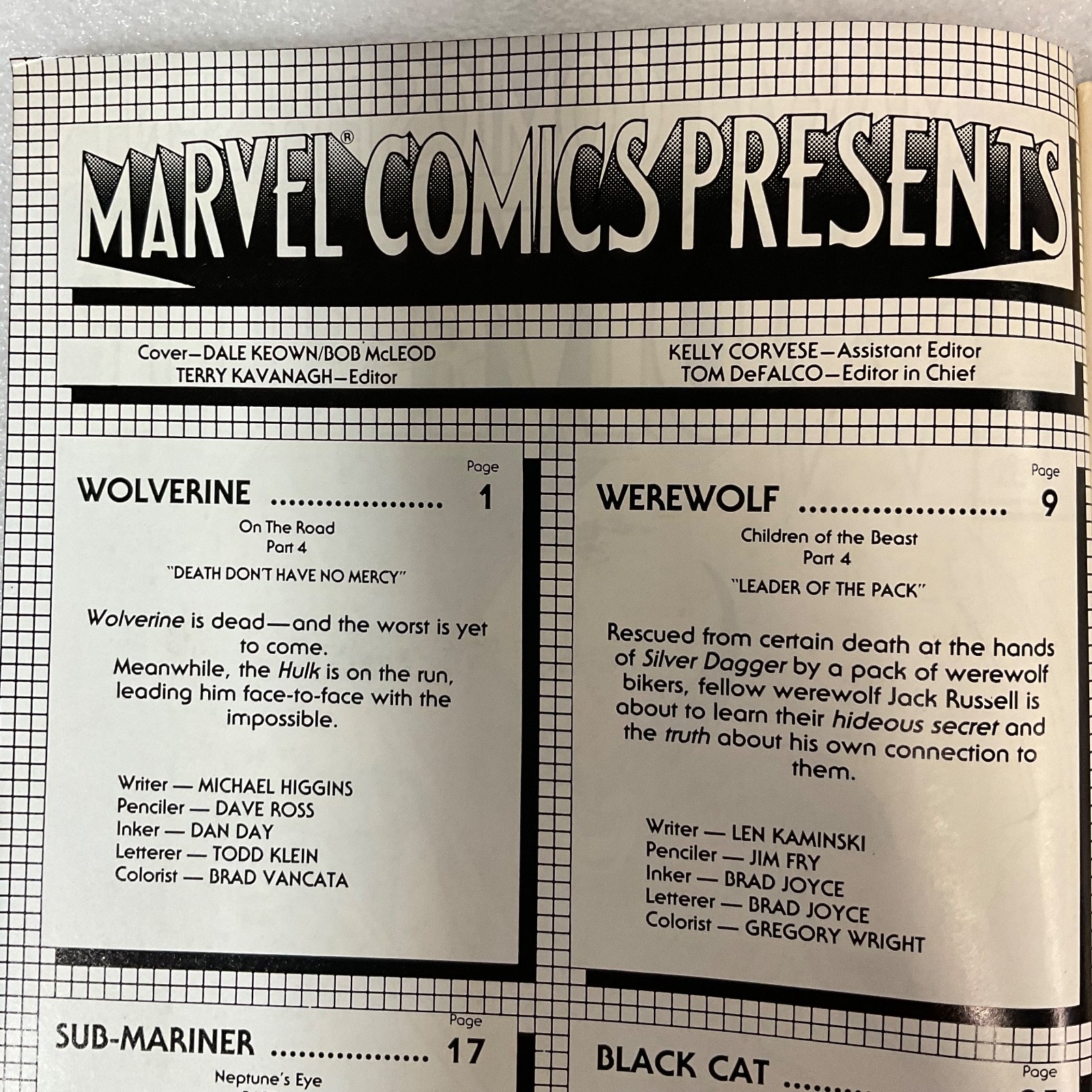 Marvel Comics Presents Wolverine #57 1990 Hulk Story Marvel Comic Book - Image 4