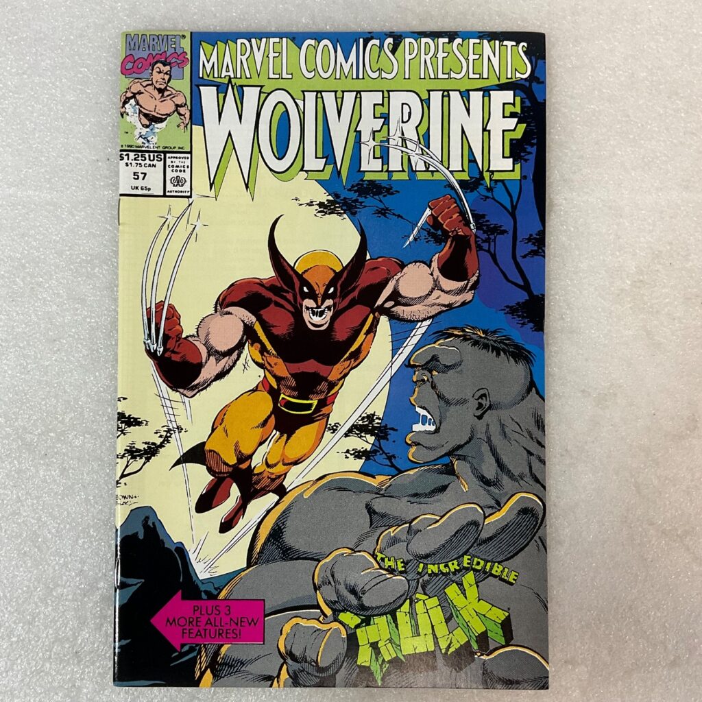 Marvel Comics Presents Wolverine #57 1990 Hulk Story Marvel Comic Book - Image 1