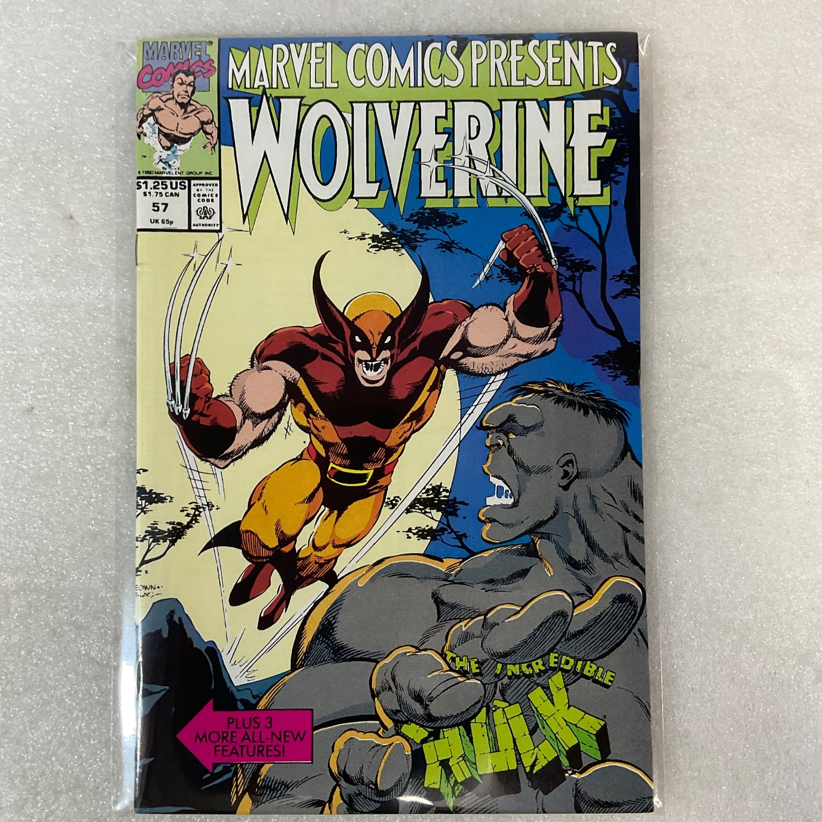 Marvel Comics Presents Wolverine #57 1990 Hulk Story Marvel Comic Book - Image 14