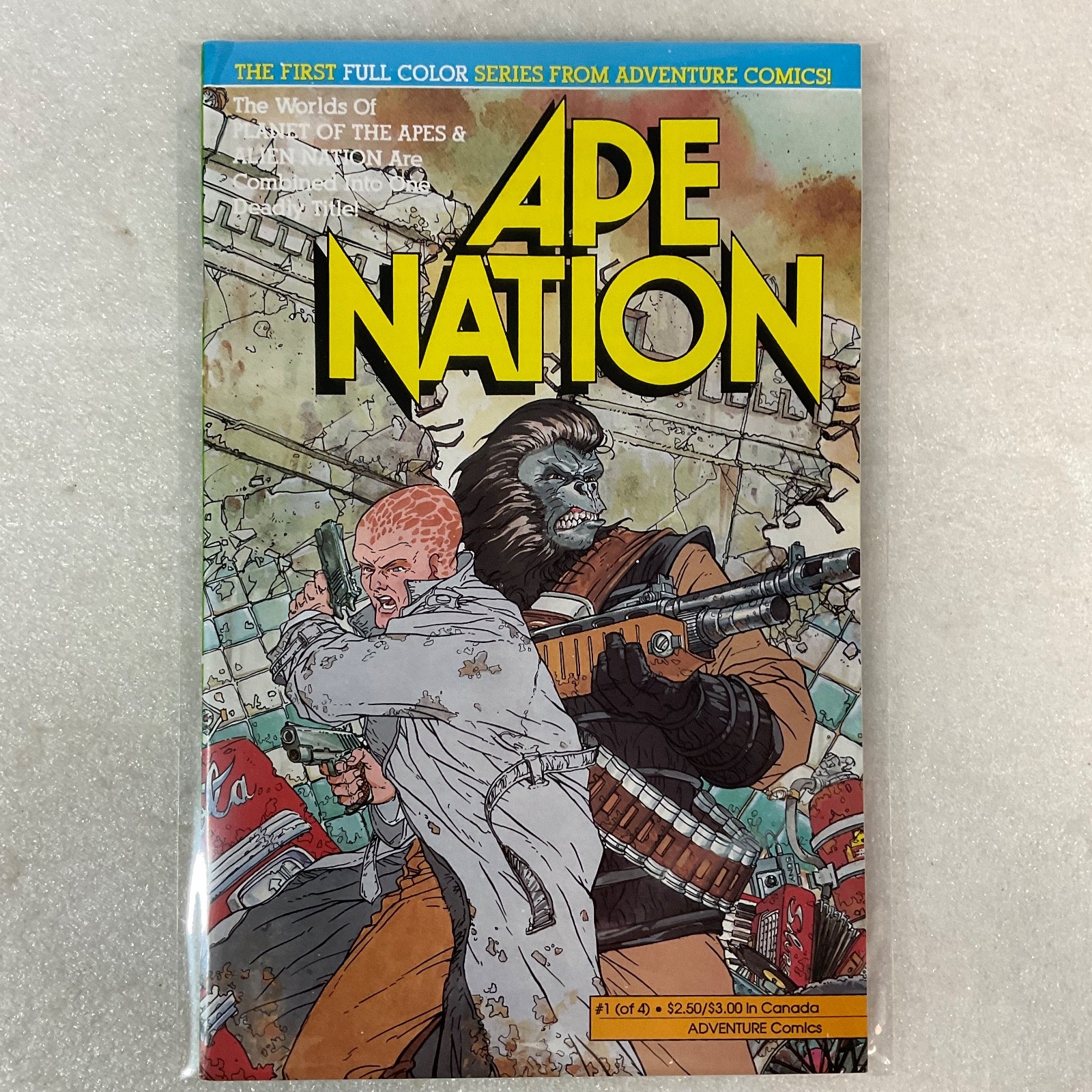 Ape Nation #1 Feb 1991 Adventure Comics Crossover Planet of Apes Alien - Image 15