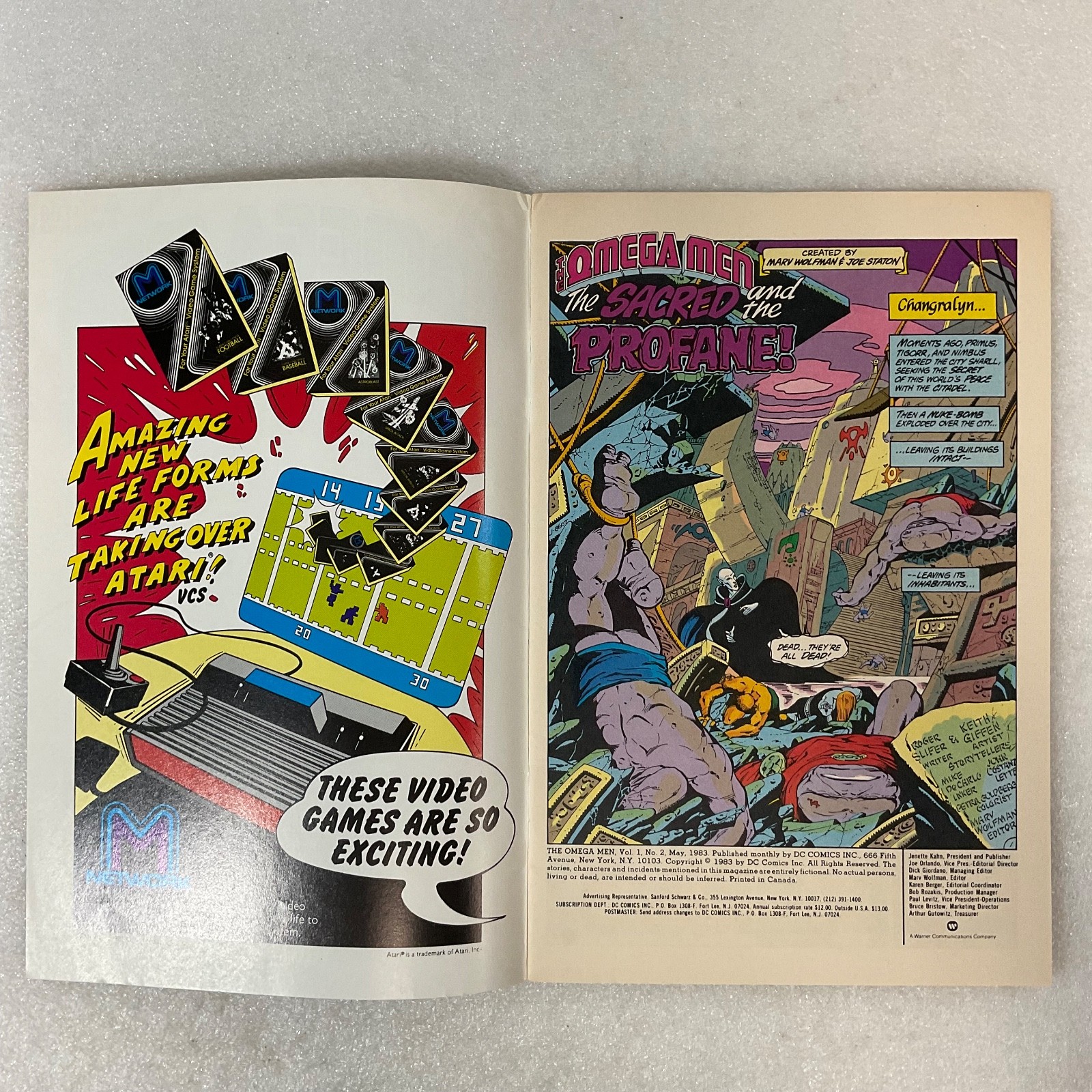 Omega Men #2 May 1983 DC Comic Book Action Sci-Fi Superhero Issue - Image 3