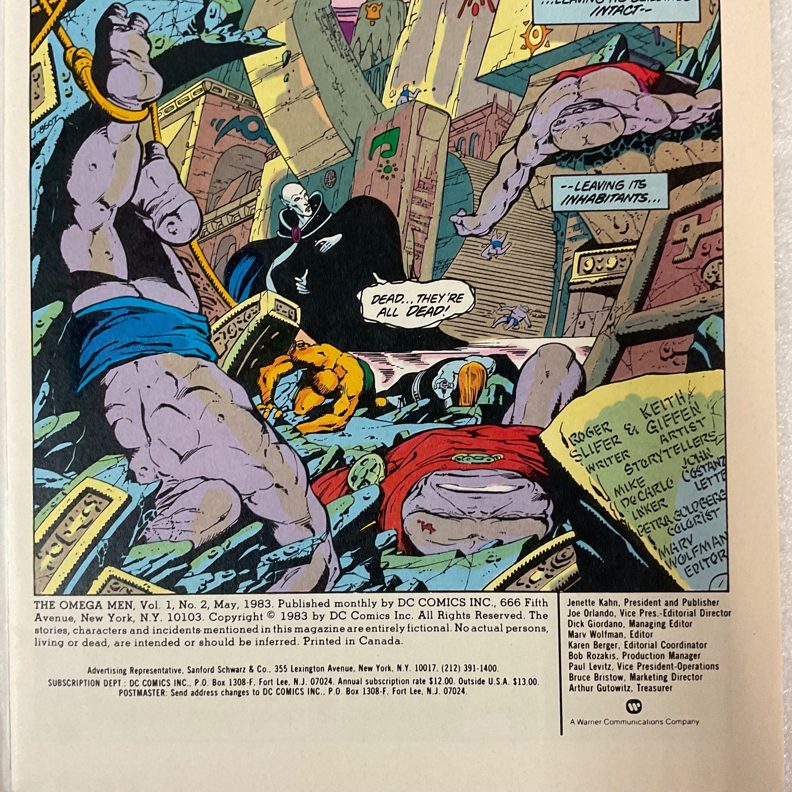 Omega Men #2 May 1983 DC Comic Book Action Sci-Fi Superhero Issue - Image 4