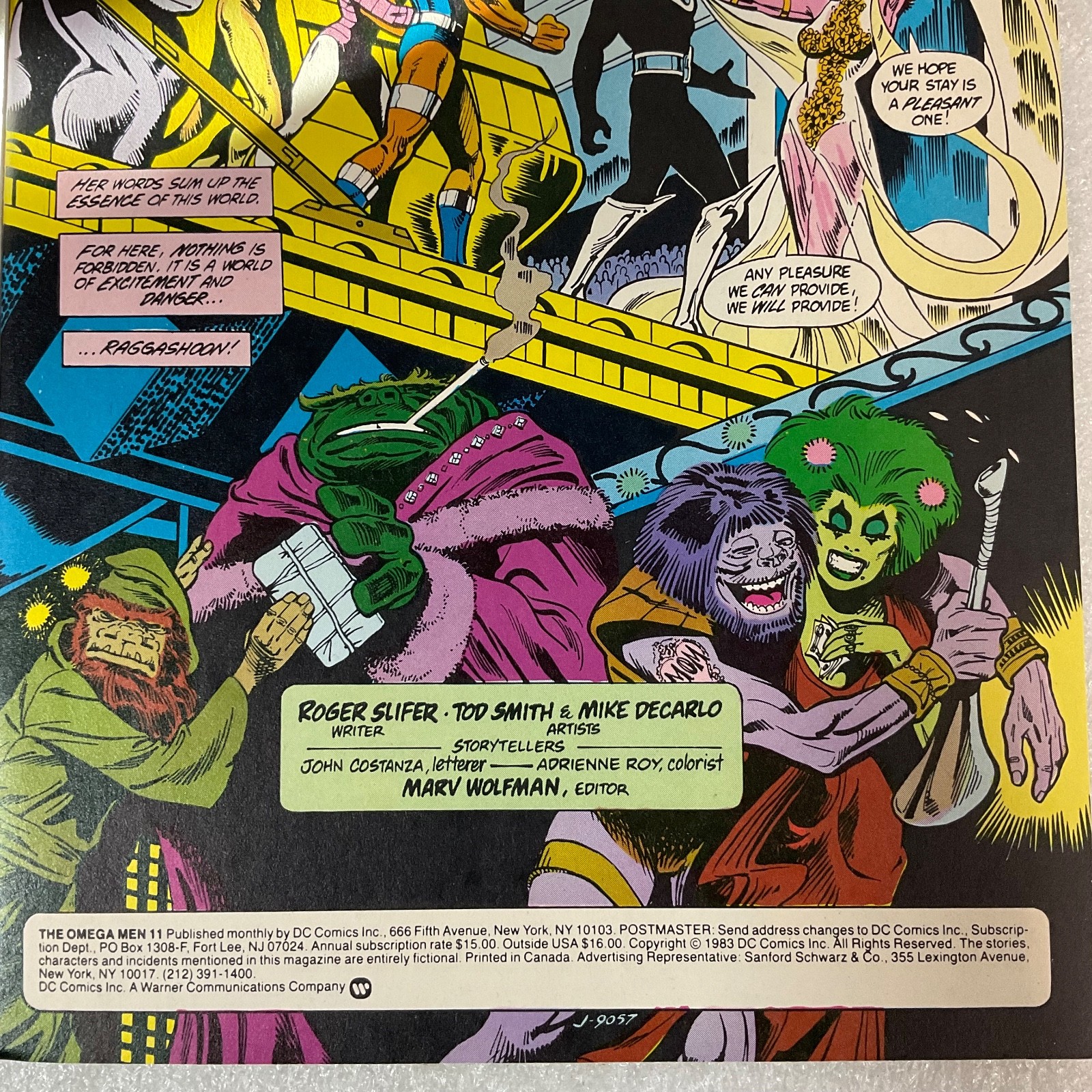 The Omega Men #11 Feb 1984 DC Comic Blackfire Storyline - Image 4