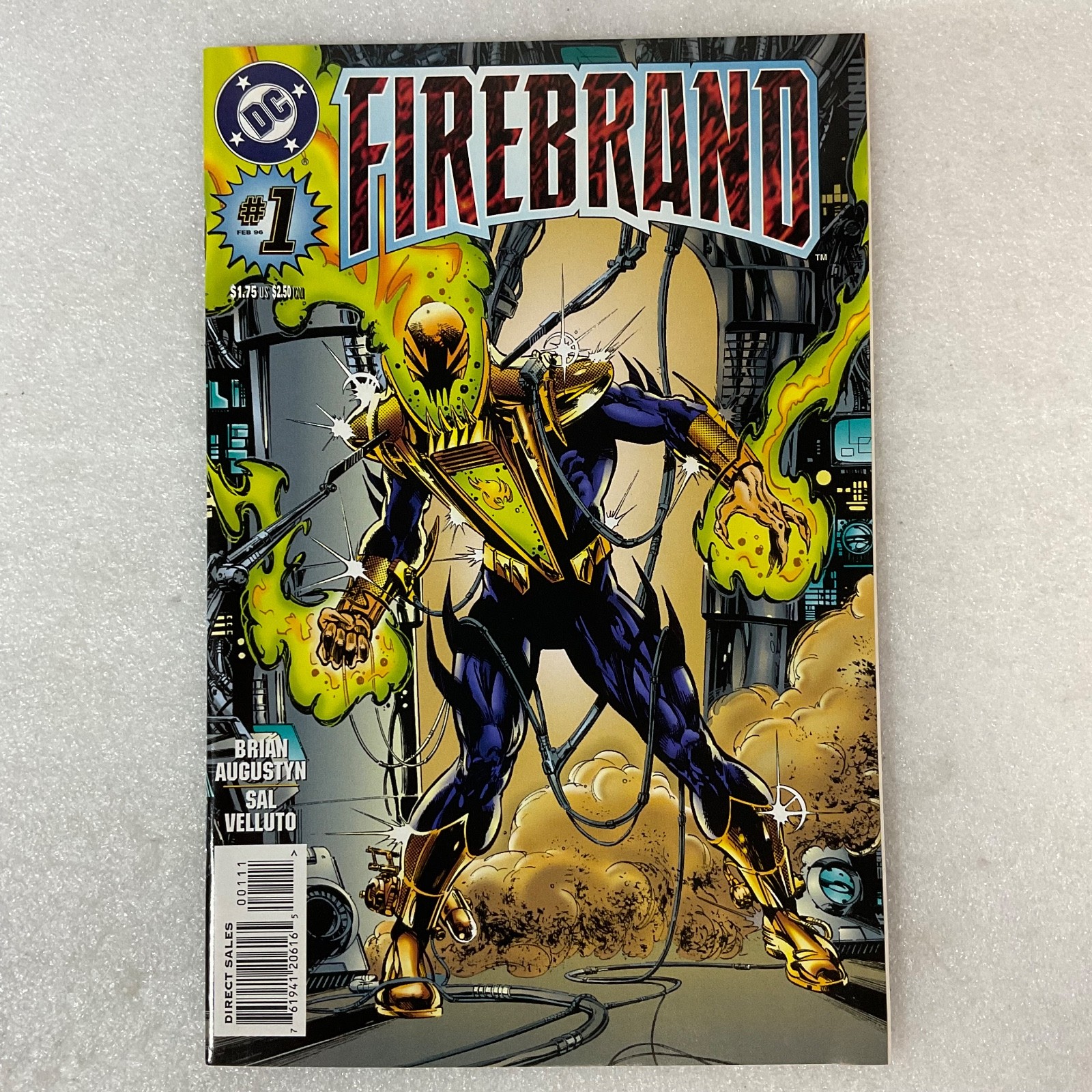 Firebrand #1 Feb 1996 DC Comic Book First Issue Superhero Action - Image 1