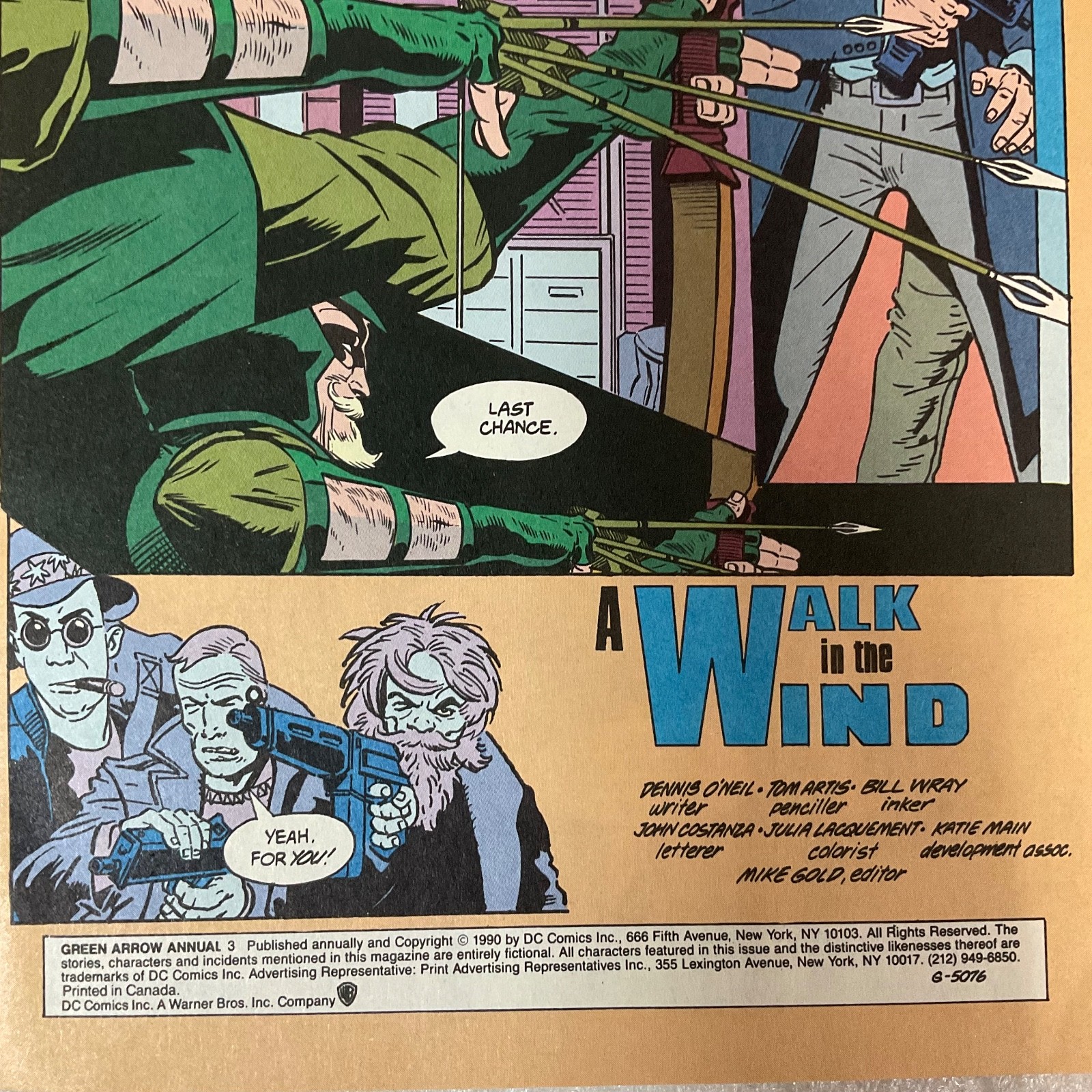 Green Arrow Annual #3 1990 DC Comic Mature Readers - Image 4