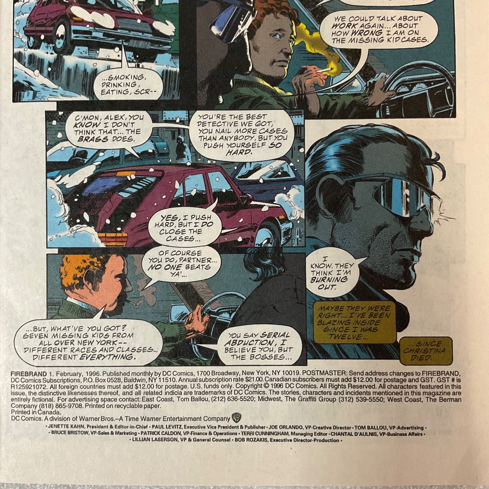 Firebrand #1 1996 DC Comics Direct Edition First Issue Modern Age - Image 4
