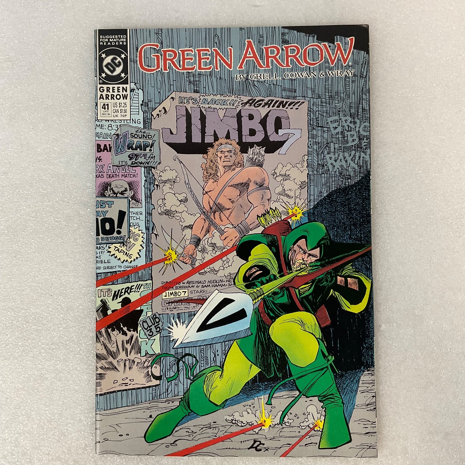 Green Arrow #41 DC Comic 1990 Jimbo Cover Mike Grell - Image 1
