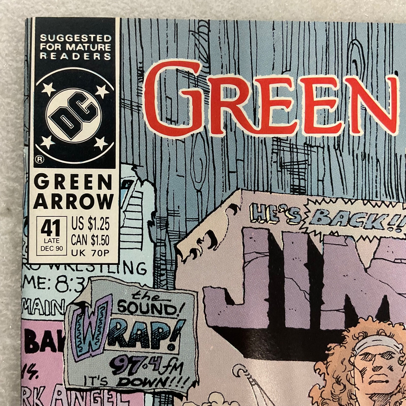 Green Arrow #41 DC Comic 1990 Jimbo Cover Mike Grell - Image 5