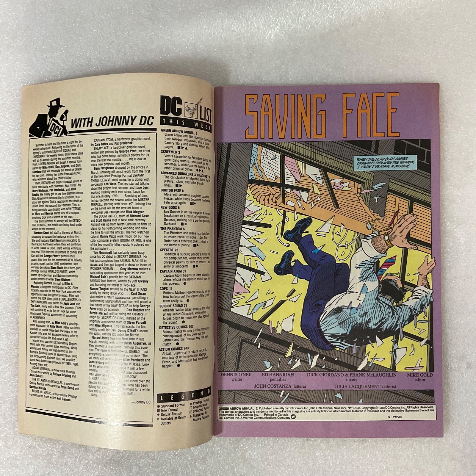 Green Arrow Annual #2 1989 DC Comic Book Mature Readers - Image 3