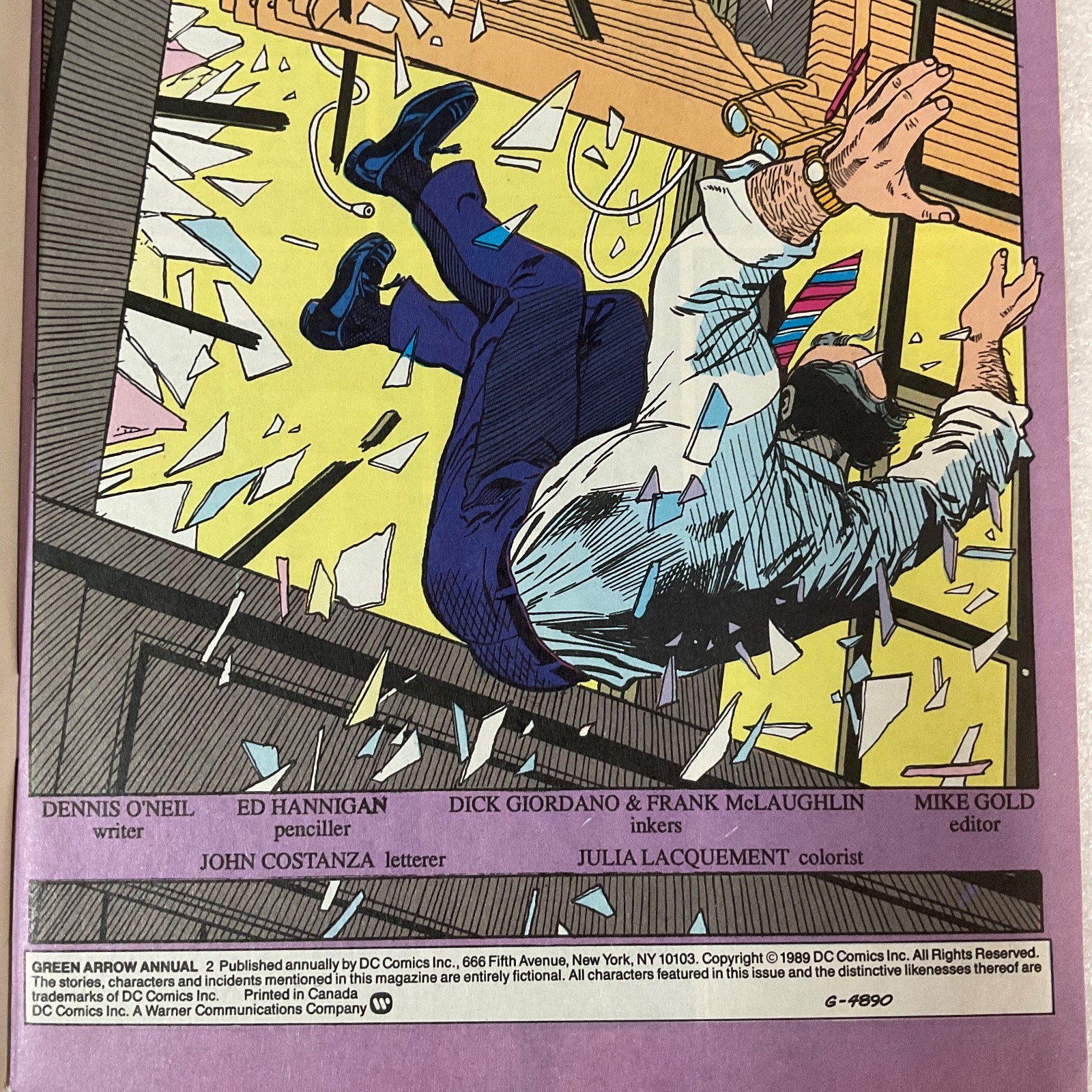Green Arrow Annual #2 1989 DC Comic Book Mature Readers - Image 4