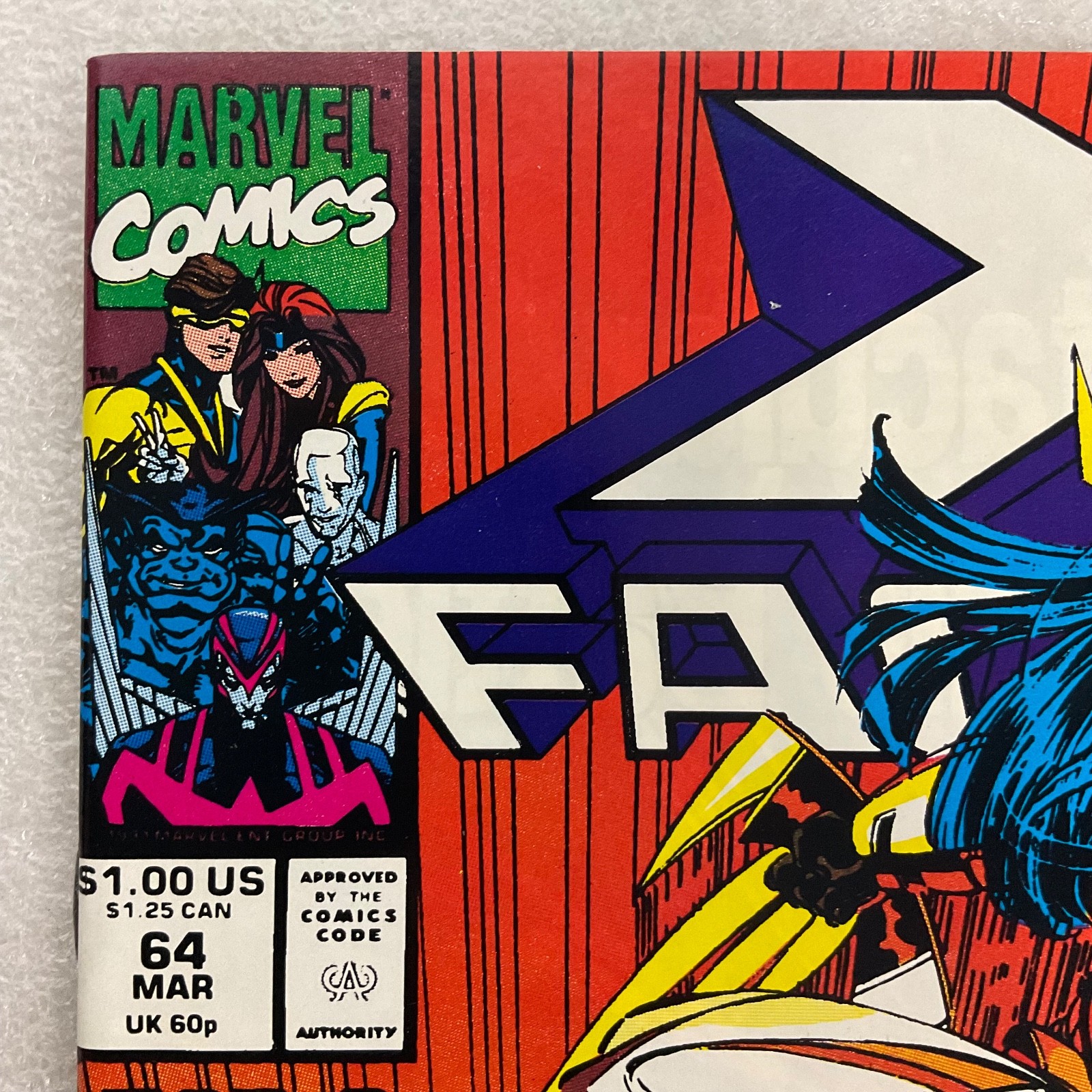 X-Factor #64 Mar 1991 Marvel Comic One Must Fall Cover - Image 5