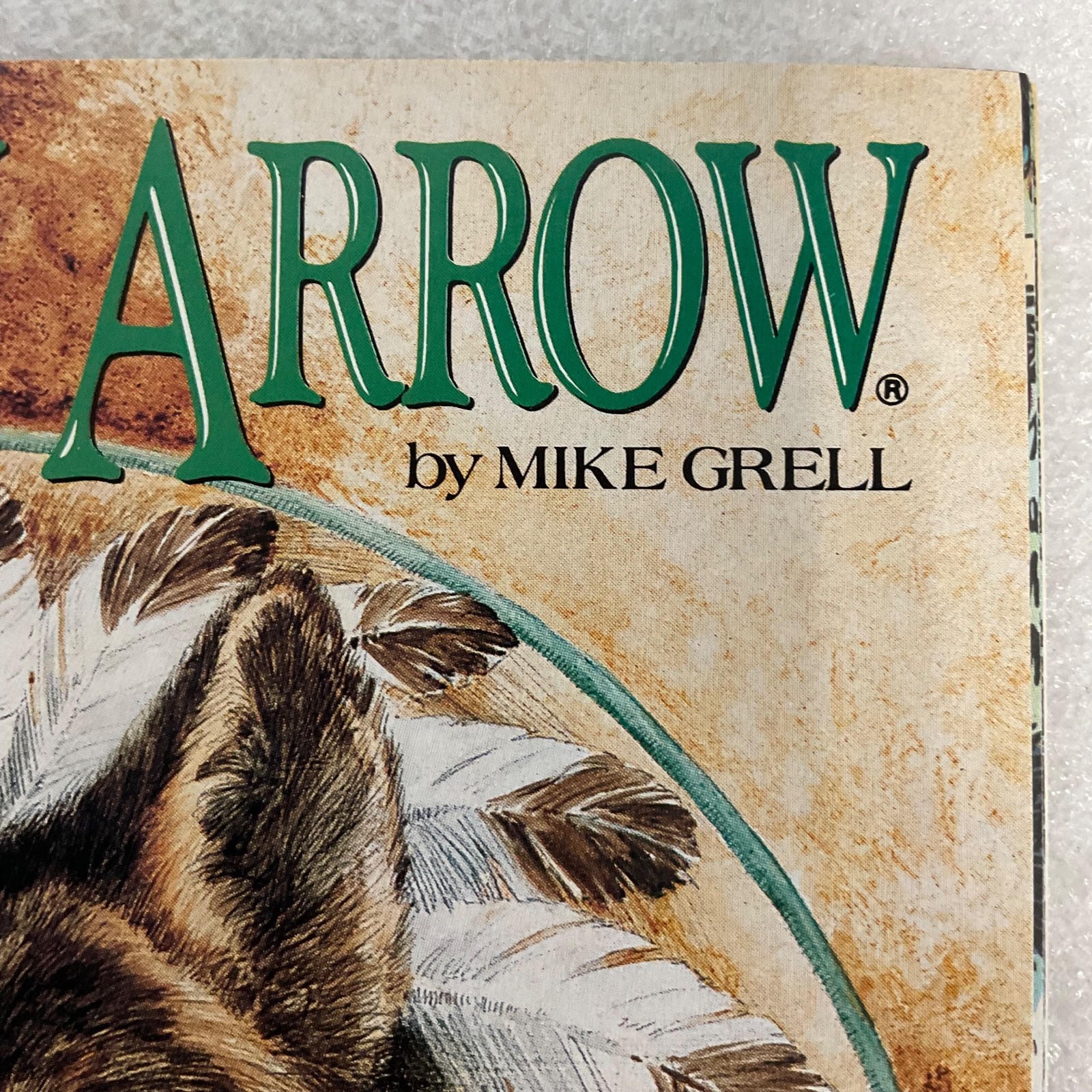 Green Arrow #40 Dec 90 DC Comic by Mike Grell Wolf Headdress Cover - Image 6