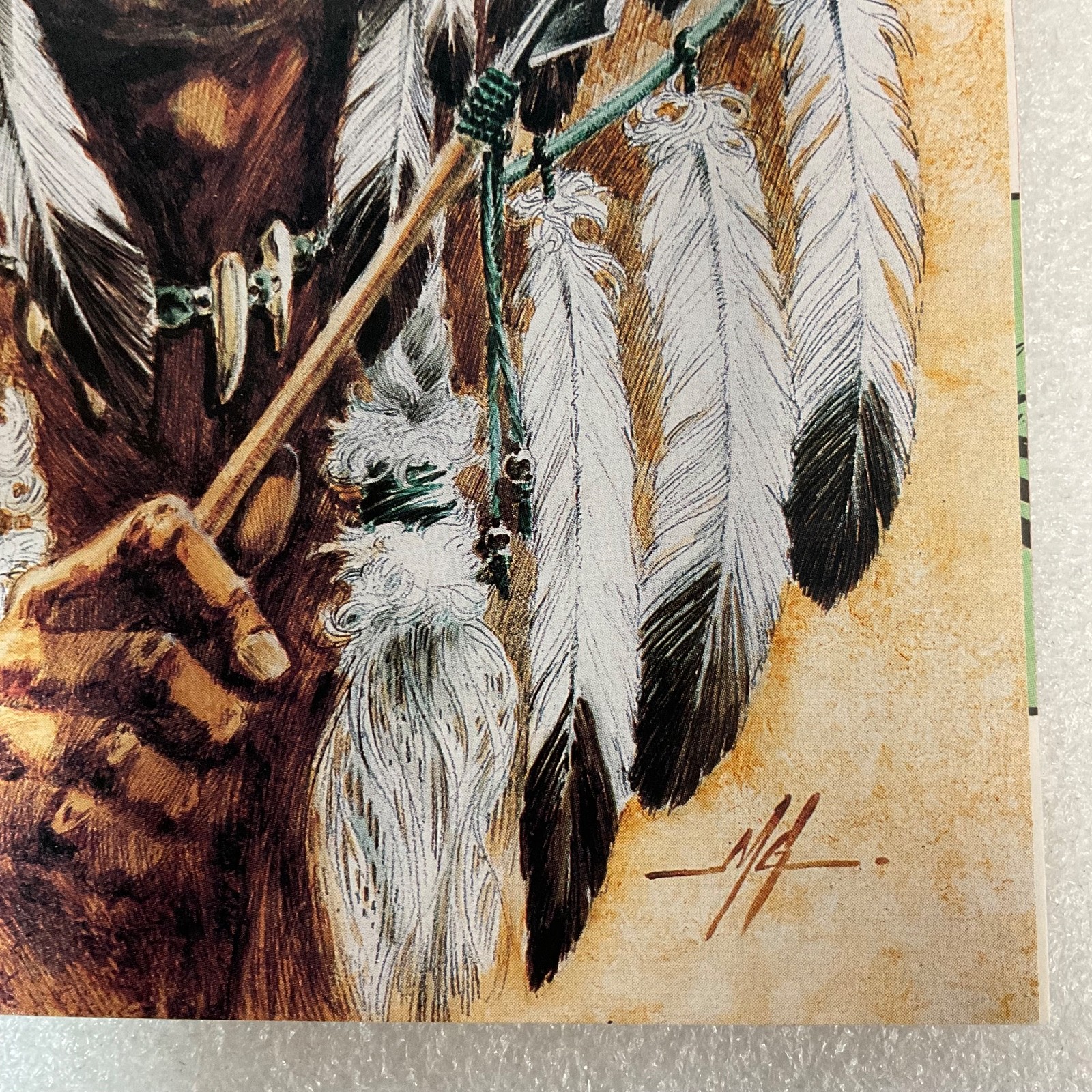 Green Arrow #40 Dec 90 DC Comic by Mike Grell Wolf Headdress Cover - Image 7