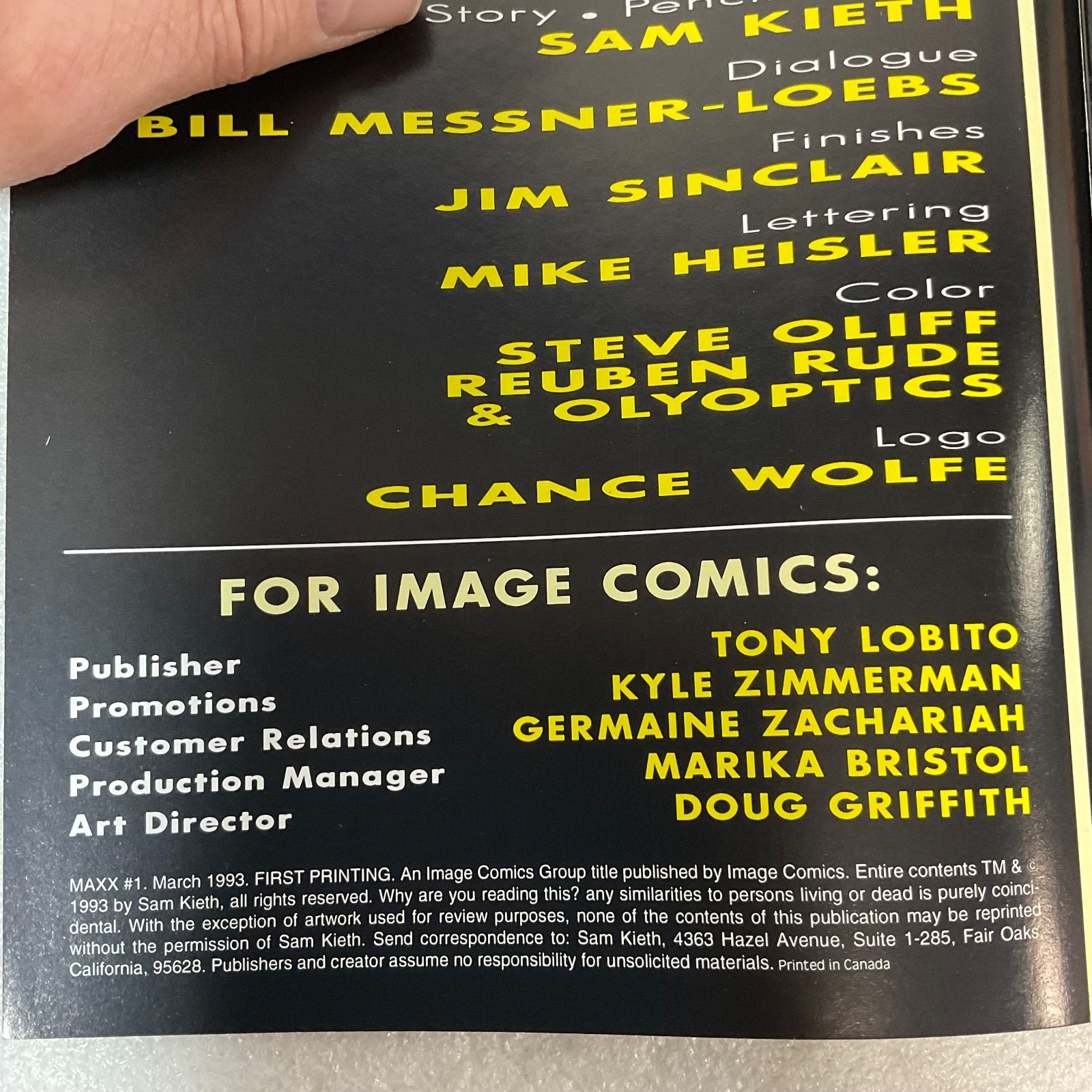 The Maxx #1 March 1993 Image Comics Sam Kieth First Print - Image 5