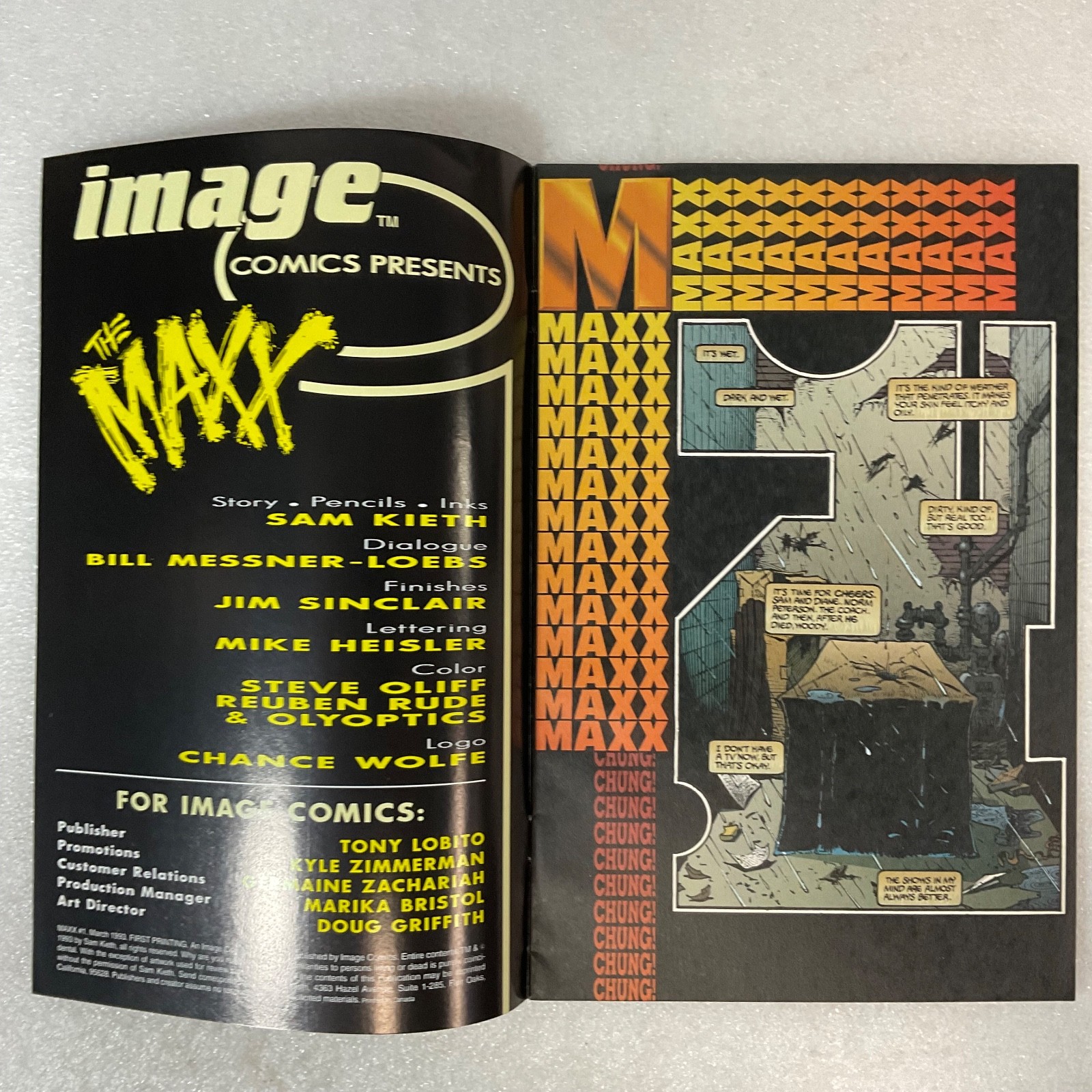 The Maxx #1 March 1993 Image Comics Sam Kieth First Print - Image 3
