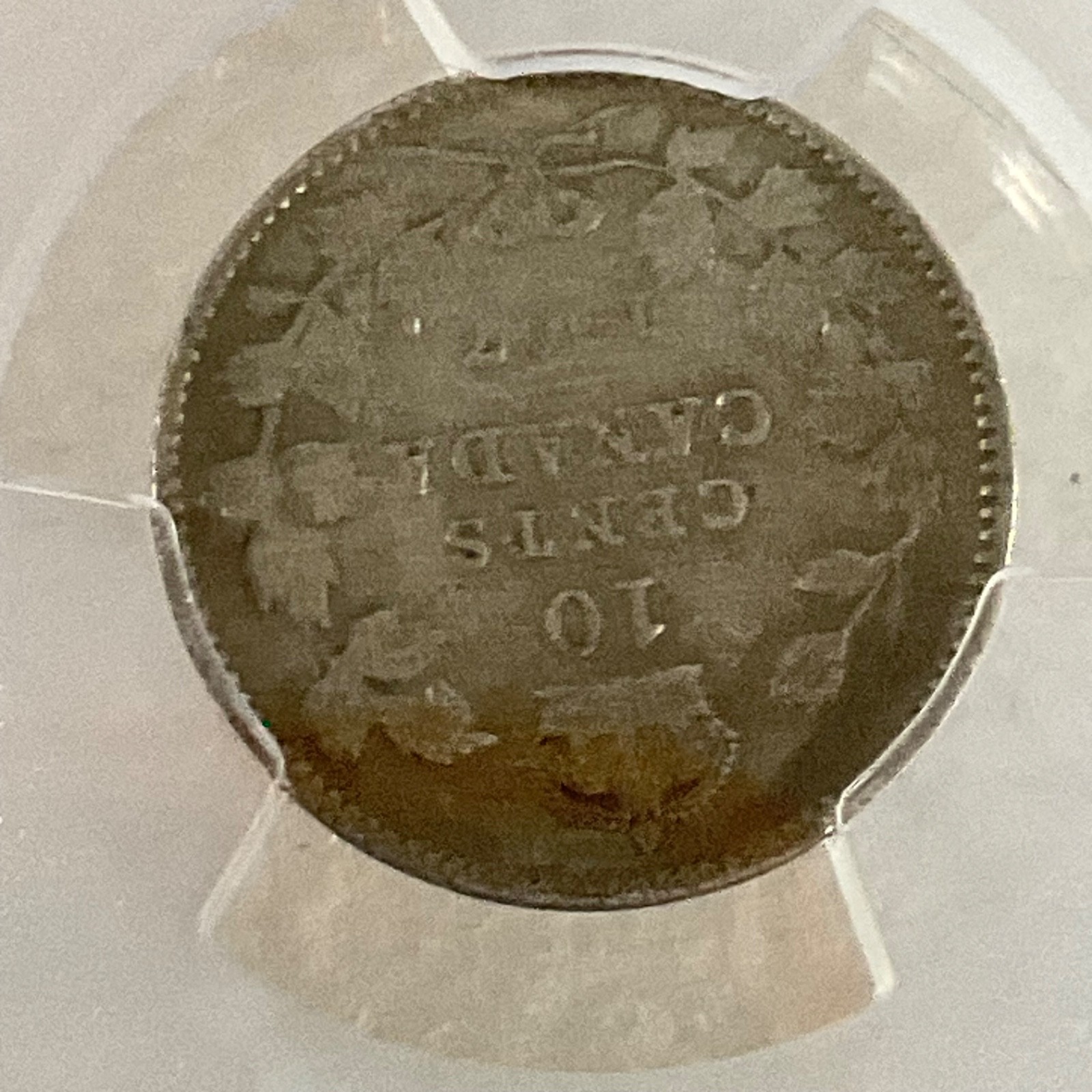 1907 10C Canada Edward VII PCGS Genuine Cleaned-VG Detail Cert#53505436 - Image 9