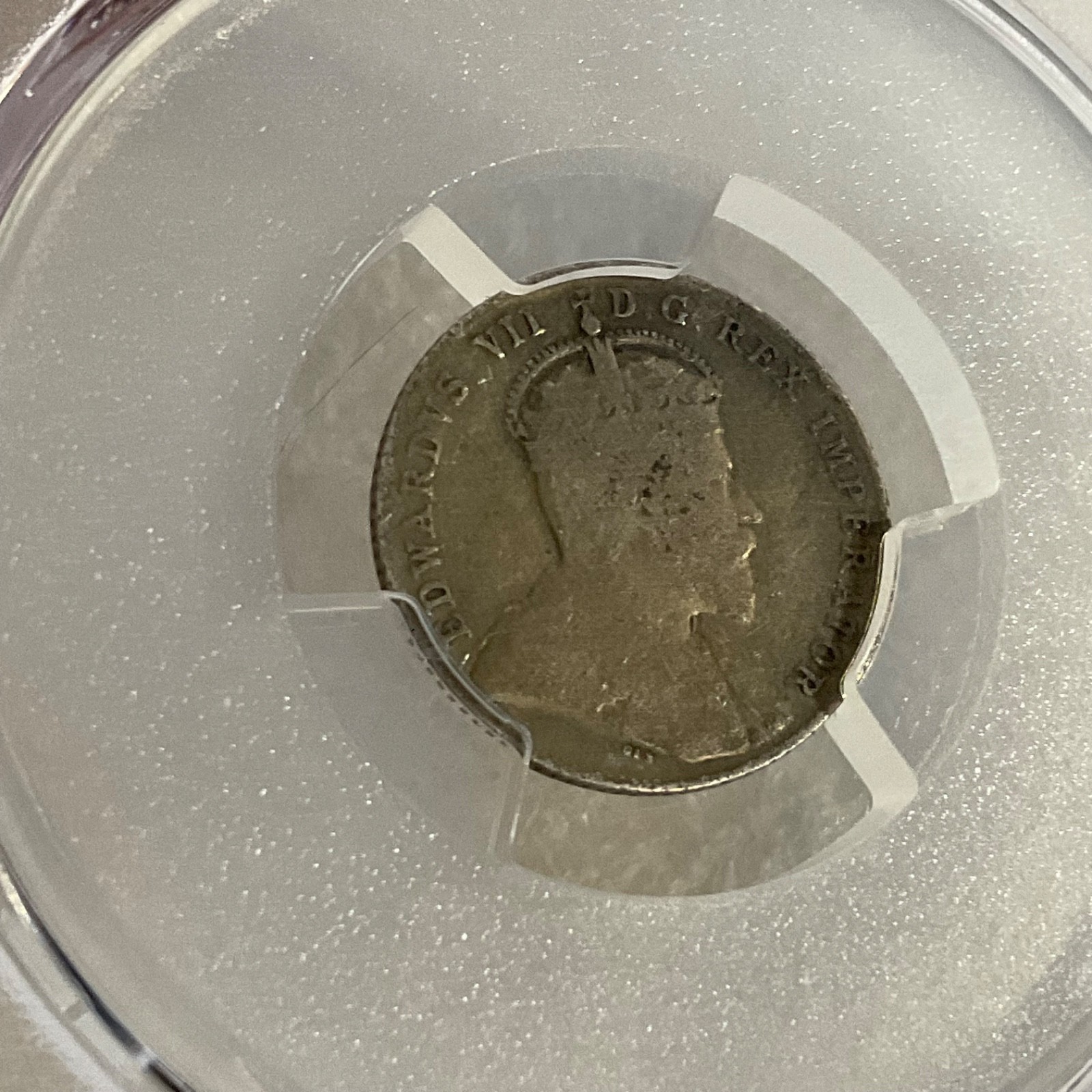 1907 10C Canada Edward VII PCGS Genuine Cleaned-VG Detail Cert#53505436 - Image 10