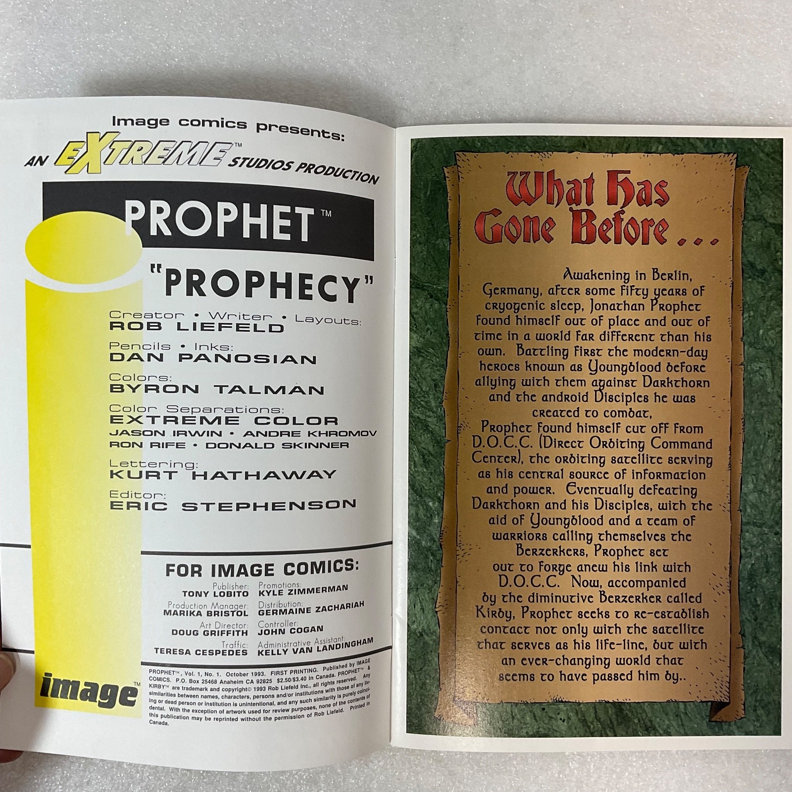 Prophet #1 Oct 1993 Image Comics Rob Liefeld Extreme Studios - Image 11