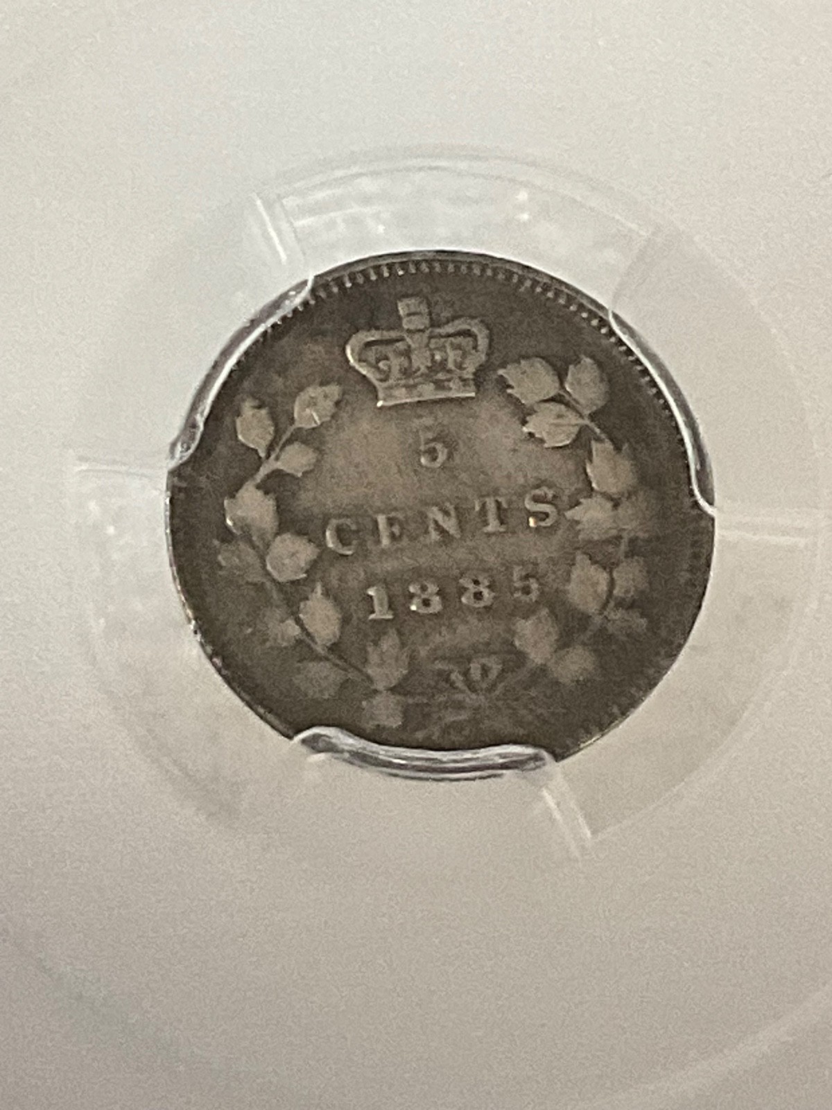 1885 5C Canada Small 5 PCGS F12 Cert#53505437 - Image 11